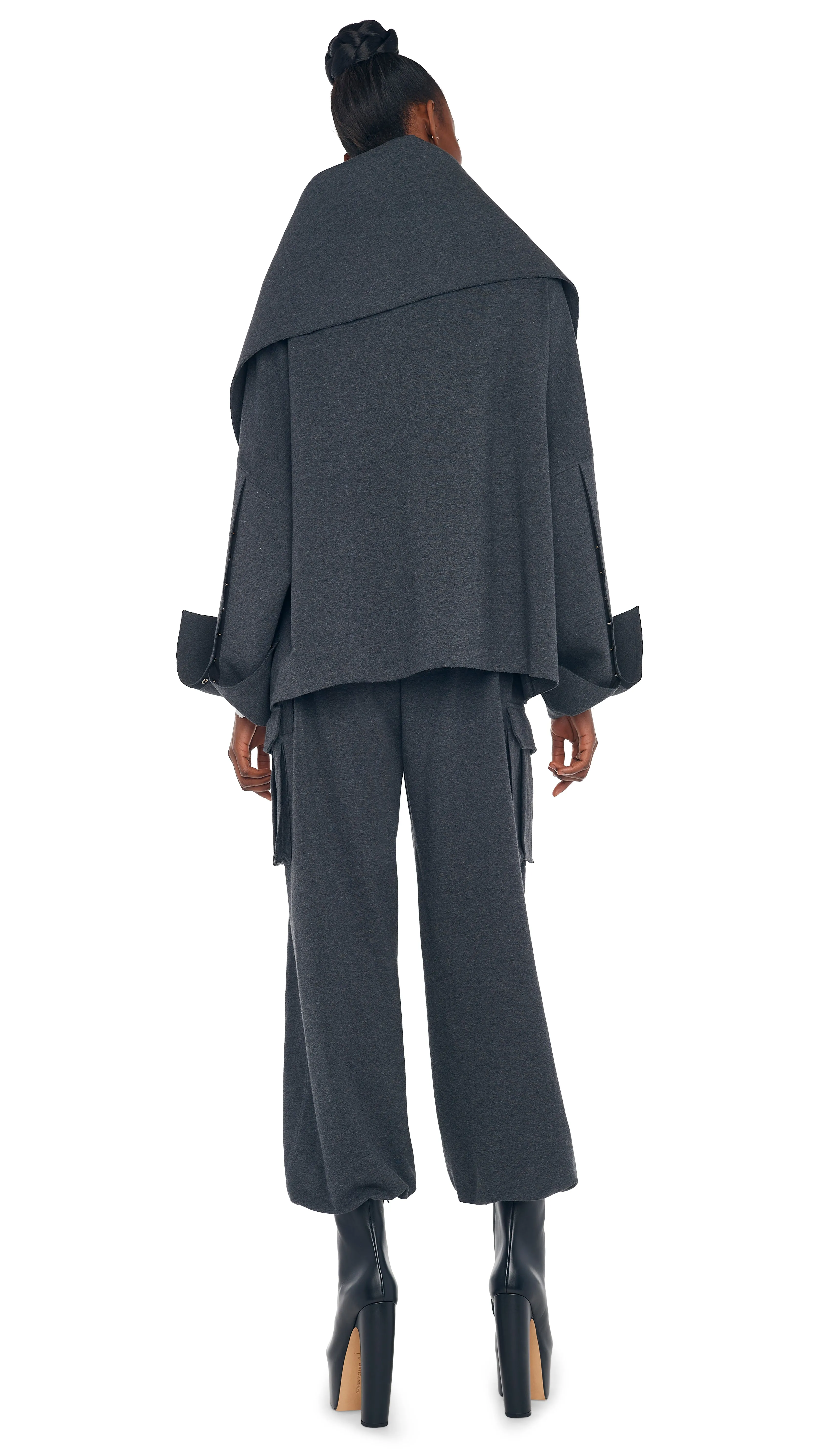 OVERSIZED SIDE SNAP JACKET sold by Norma Kamali product image thumbnail 3