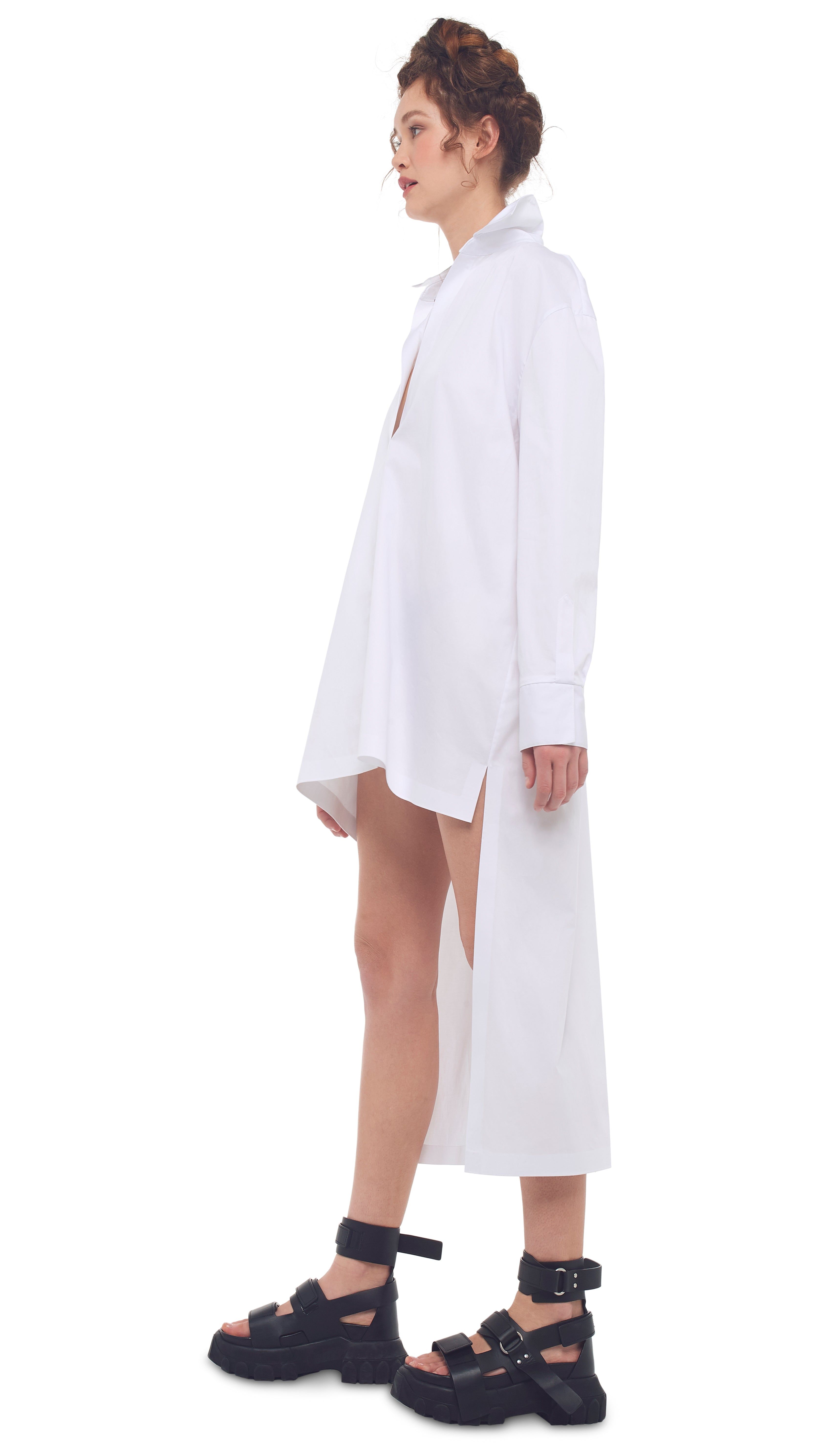 HI LOW OVERSIZED BF NK SHIRT sold by Norma Kamali product image thumbnail 2