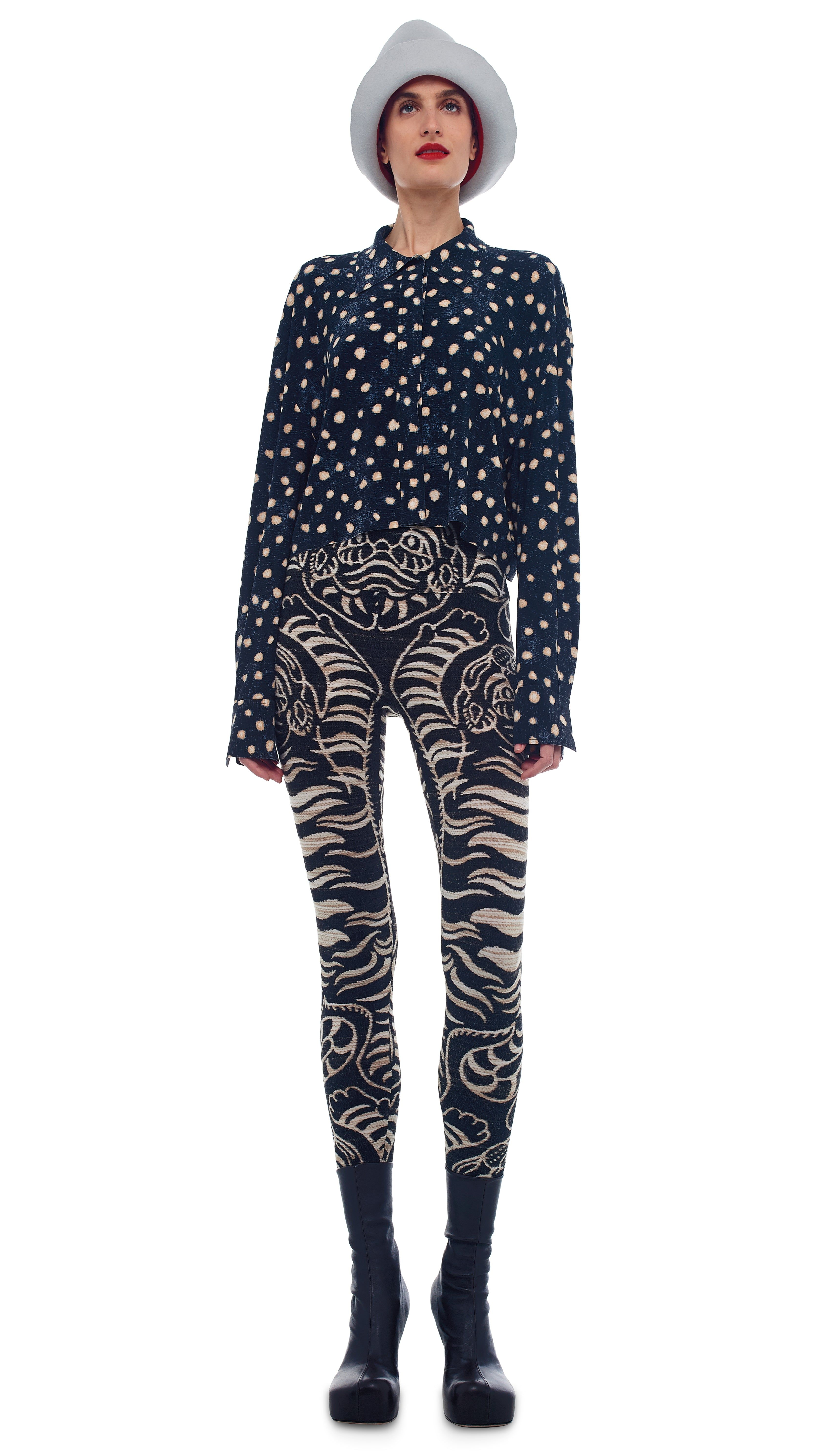 CROPPED OVERSIZED BF NK SHIRT sold by Norma Kamali