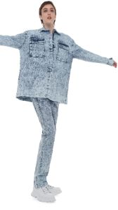 OVERSIZED BF NK CARGO SHIRT sold by Norma Kamali