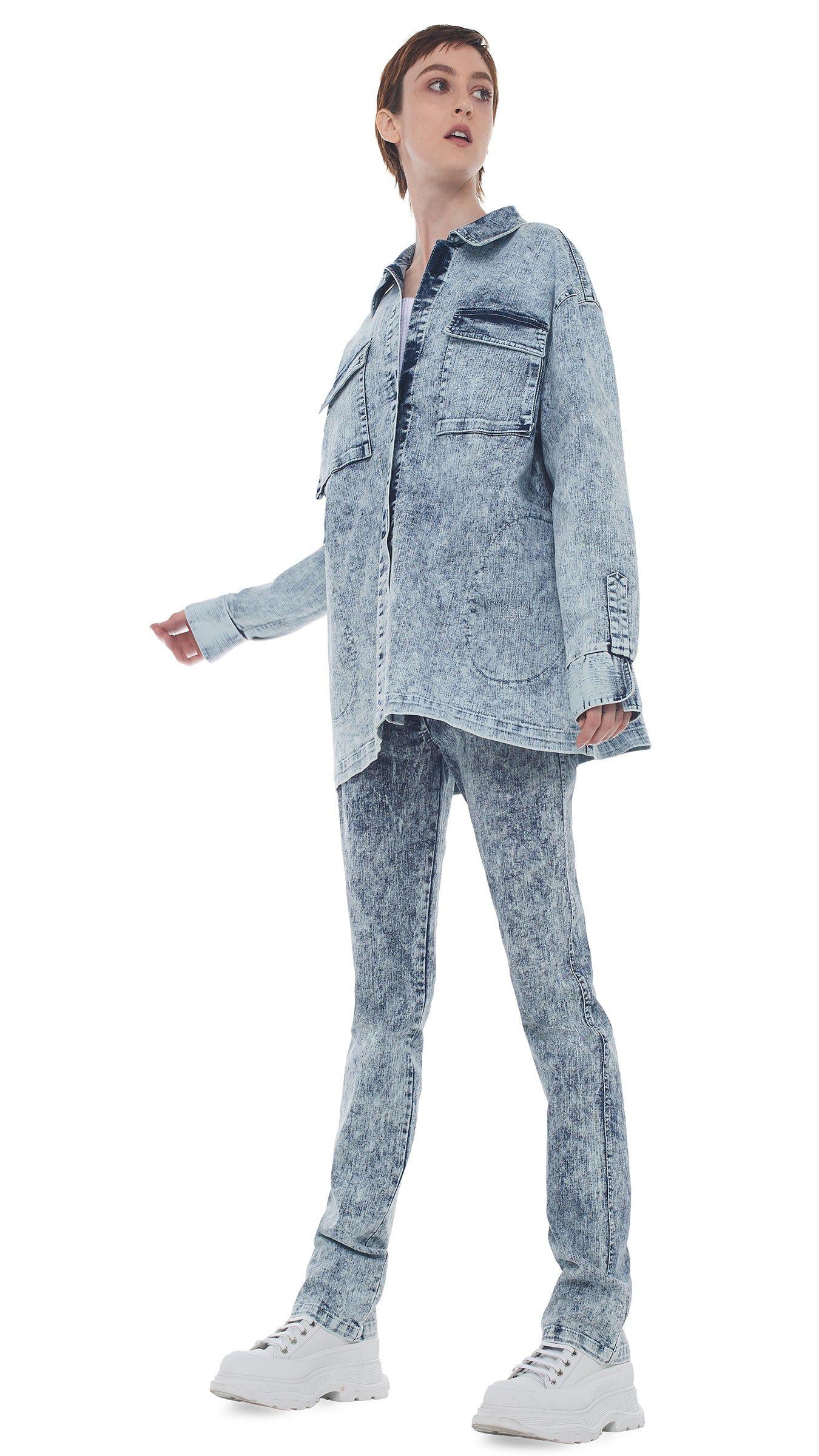 OVERSIZED BF NK CARGO SHIRT sold by Norma Kamali product image thumbnail 6