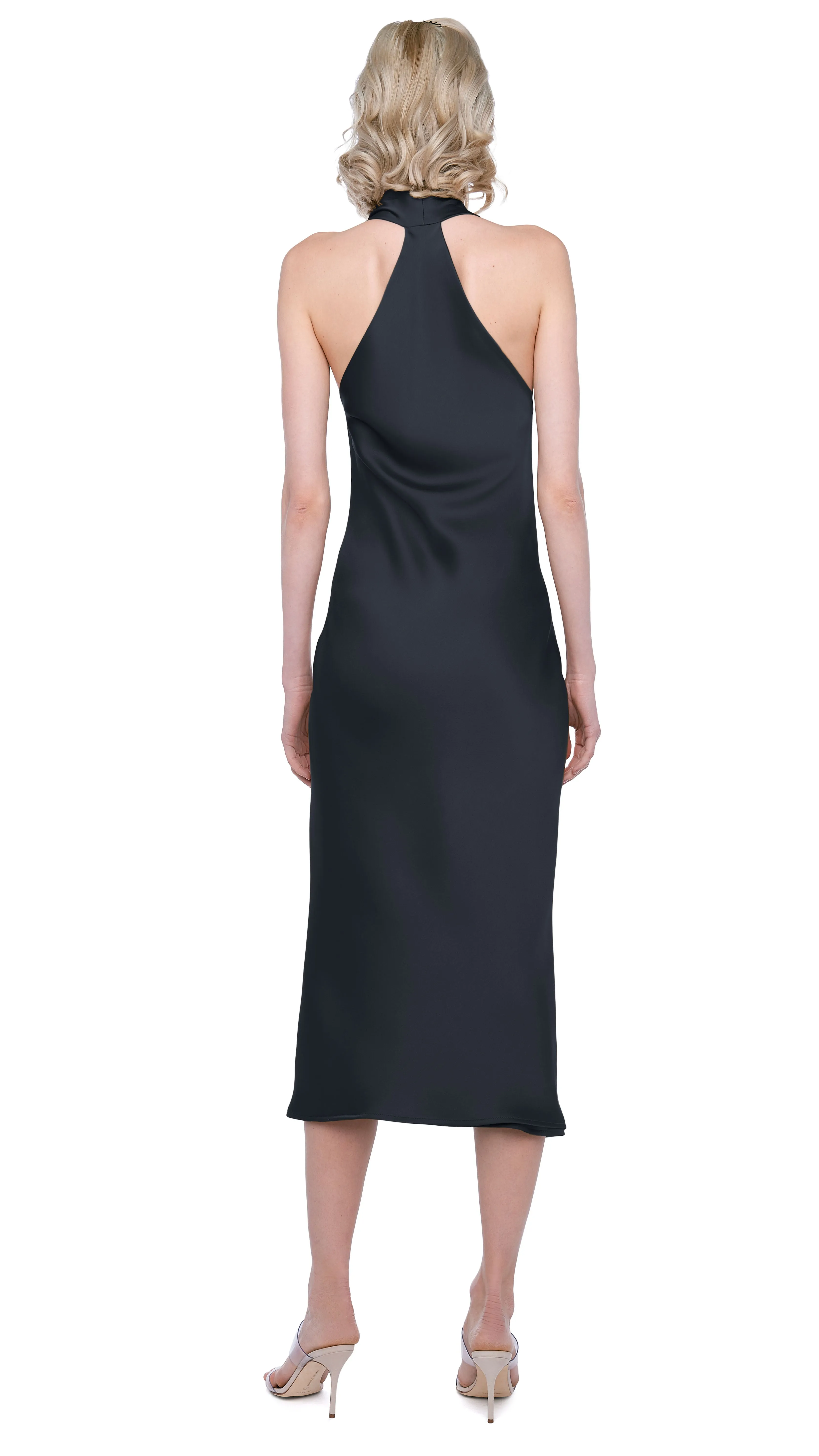 HALTER DRAPE DRESS TO MIDCALF sold by Norma Kamali product image thumbnail 3