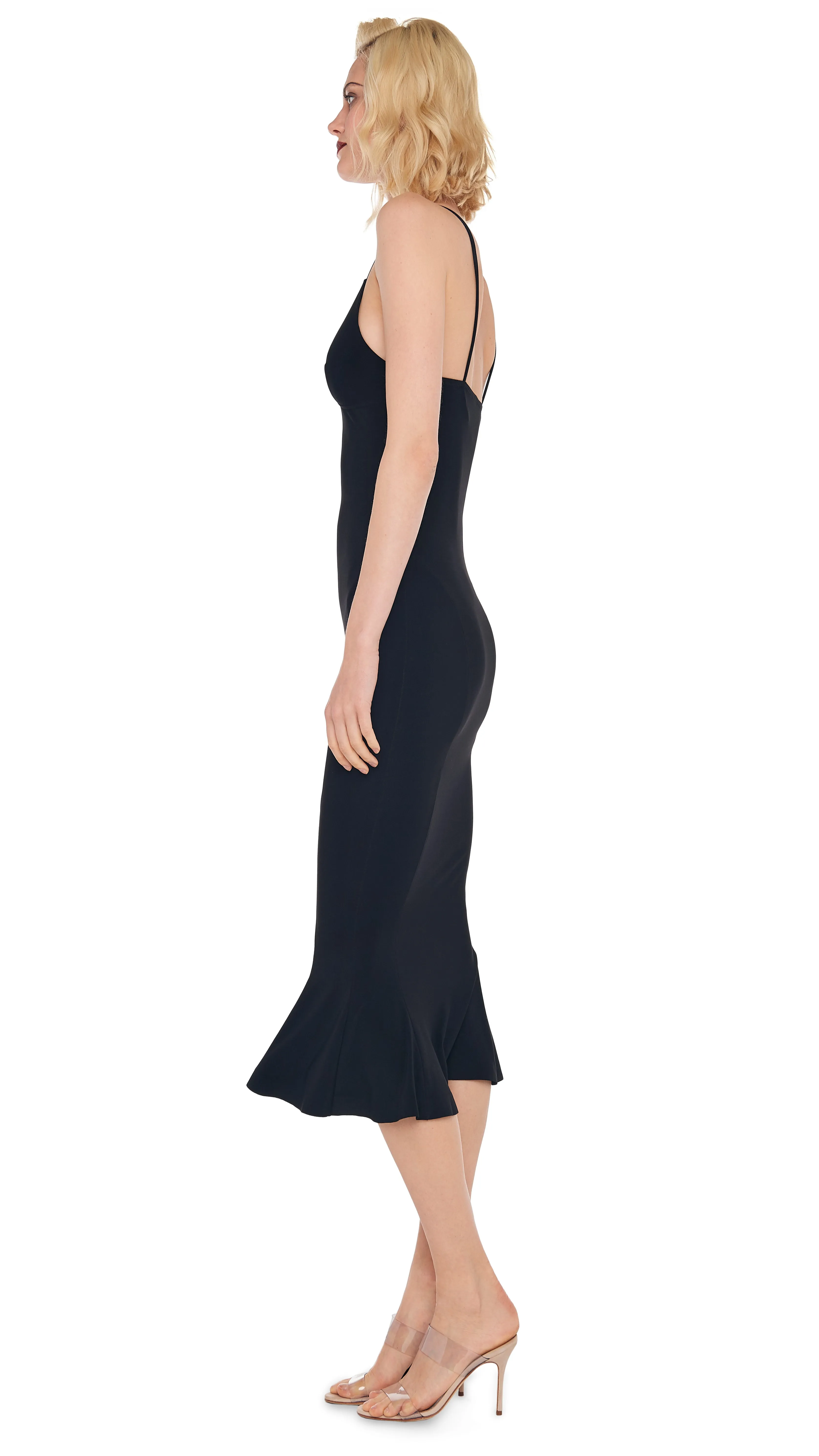 SLIP FISHTAIL DRESS sold by Norma Kamali product image thumbnail 2