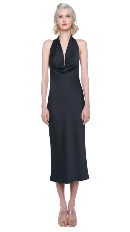 HALTER DRAPE DRESS TO MIDCALF sold by Norma Kamali