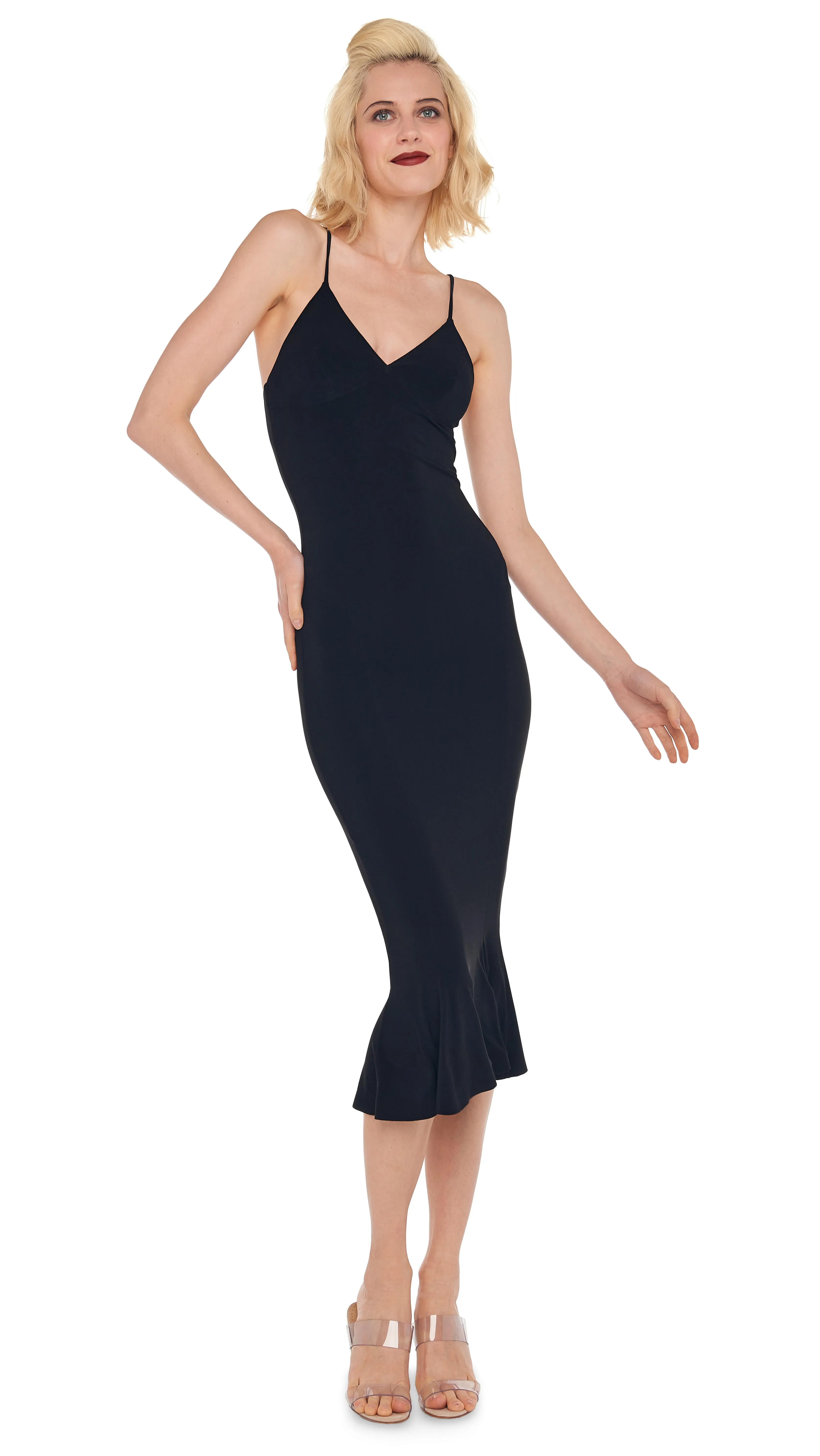 SLIP FISHTAIL DRESS sold by Norma Kamali product image thumbnail 5