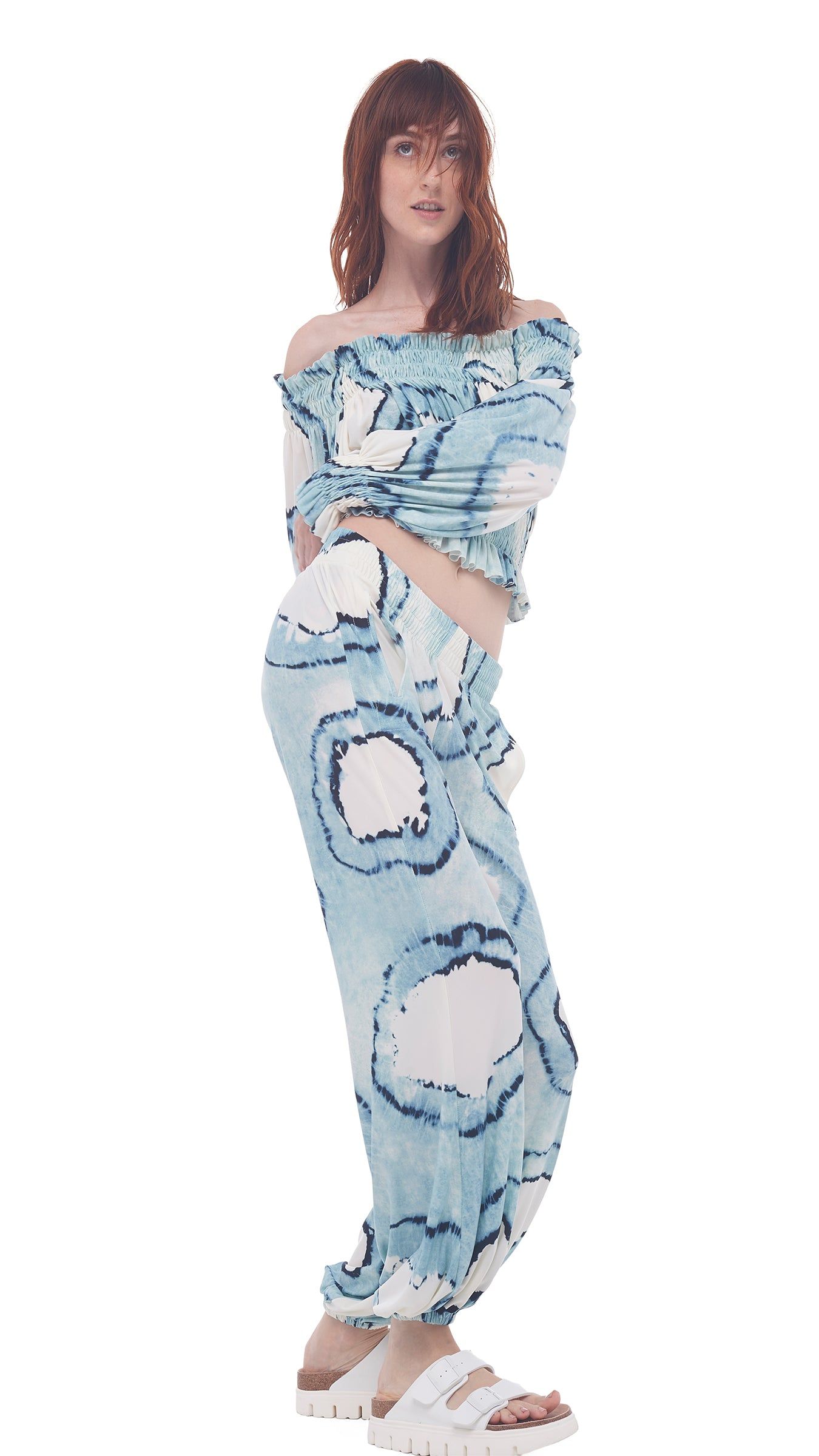 CROPPED PEASANT TOP sold by Norma Kamali product image thumbnail 4