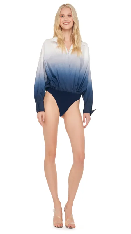 SUPER OS BF NK SHIRT BODYSUIT sold by Norma Kamali