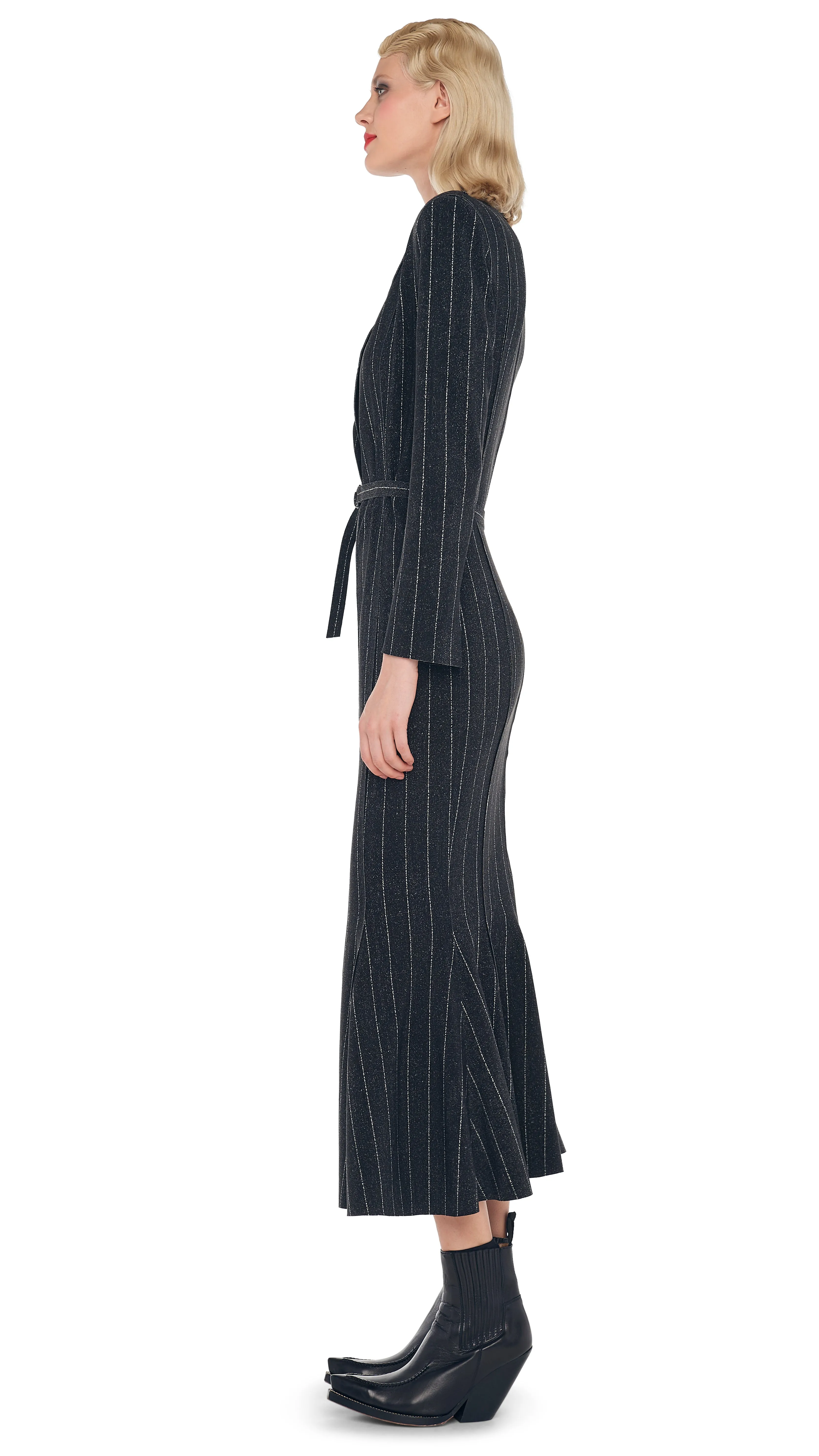 SINGLE BREASTED FISHTAIL DRESS sold by Norma Kamali product image thumbnail 2