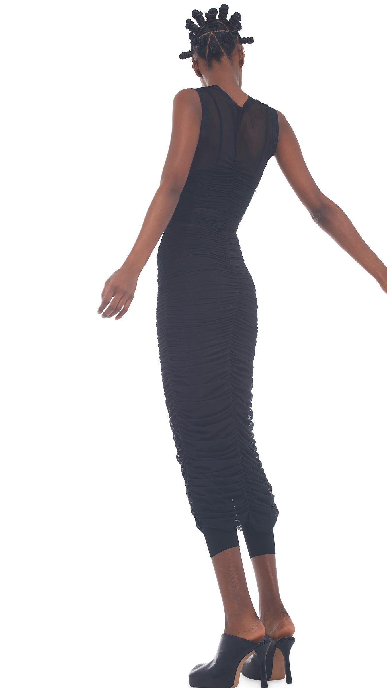 V NECK SLINKY DRESS sold by Norma Kamali product image thumbnail 4