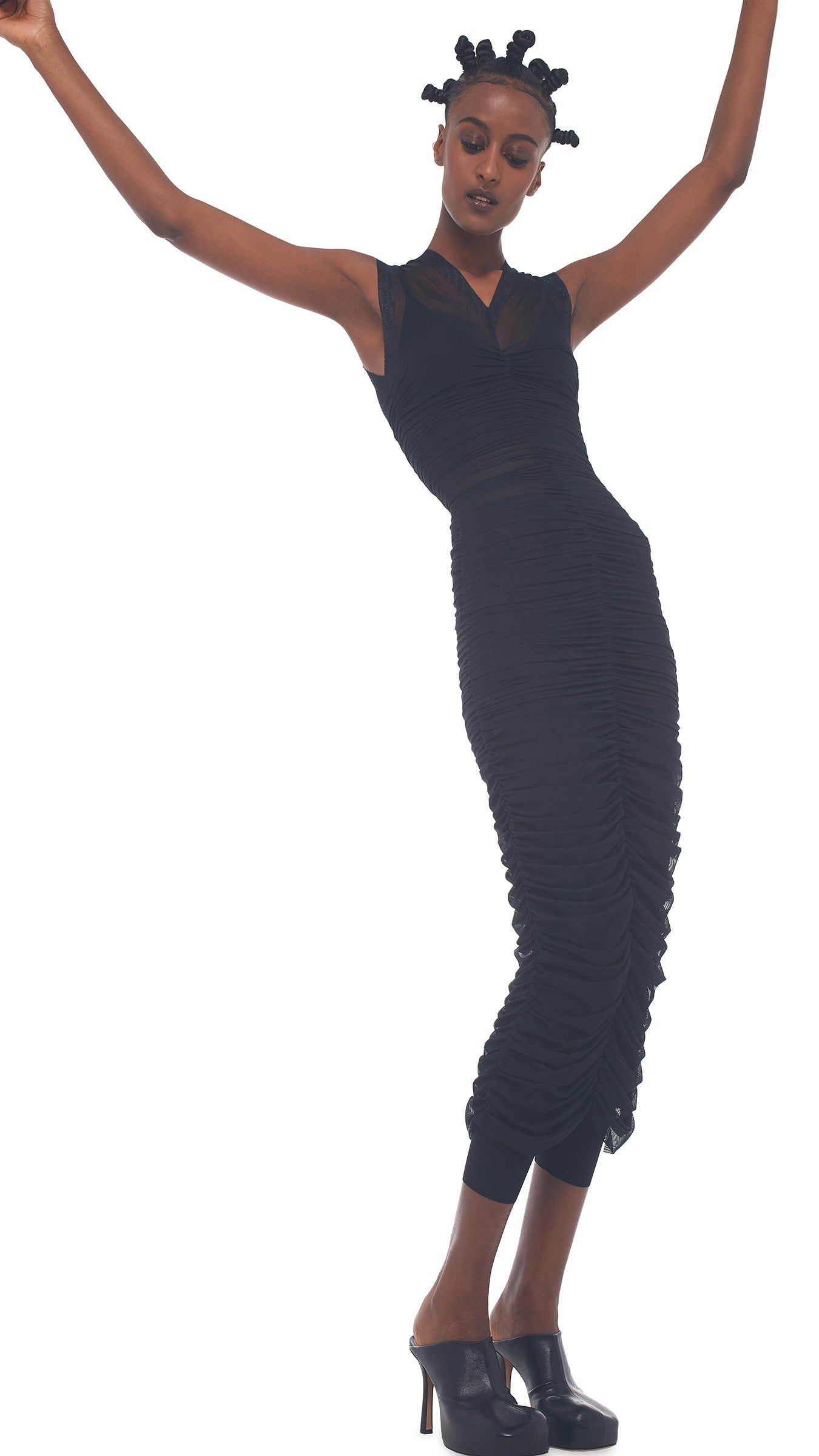 V NECK SLINKY DRESS sold by Norma Kamali product image thumbnail 6