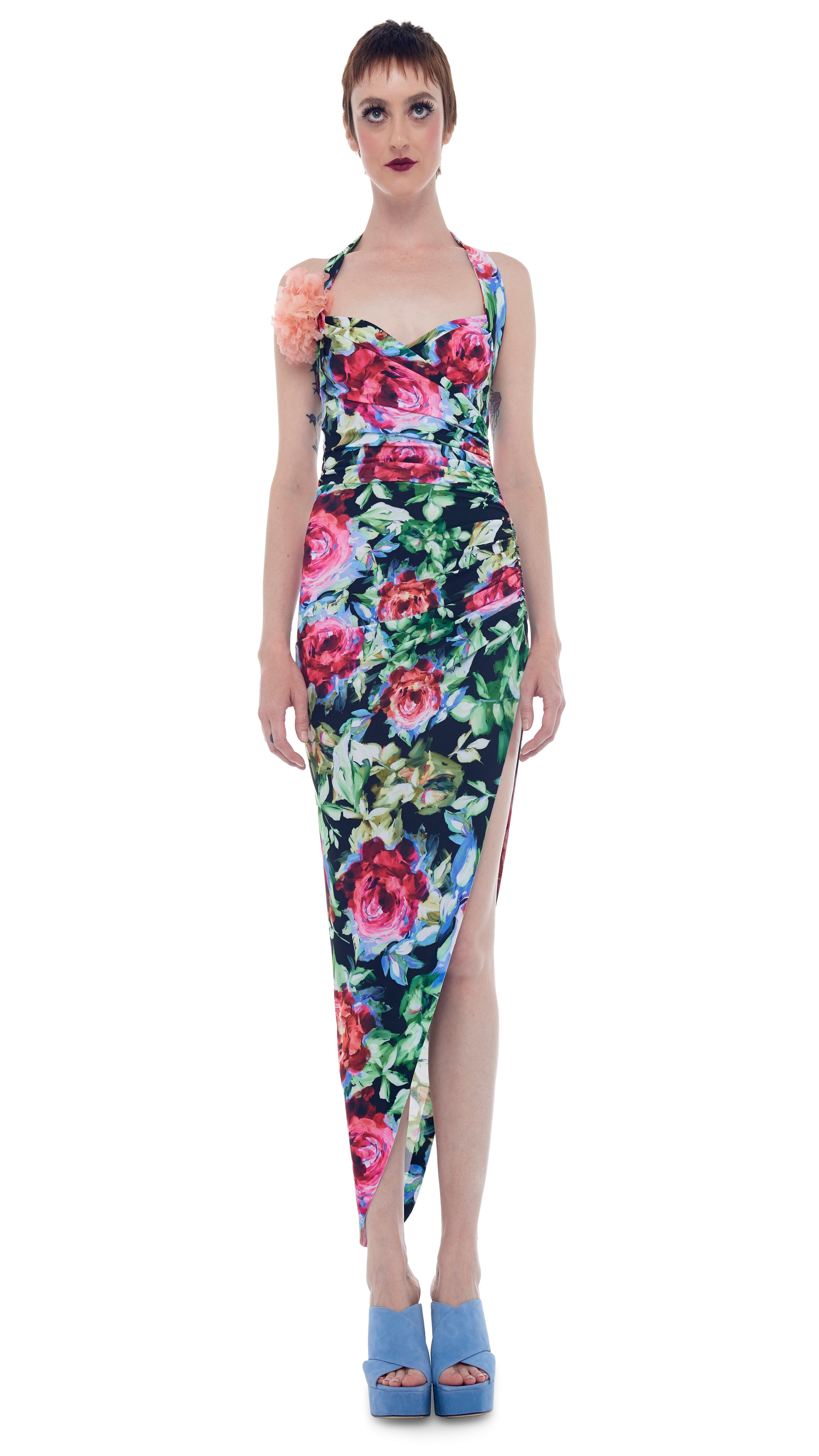 CAYLA SIDE DRAPE GOWN sold by Norma Kamali