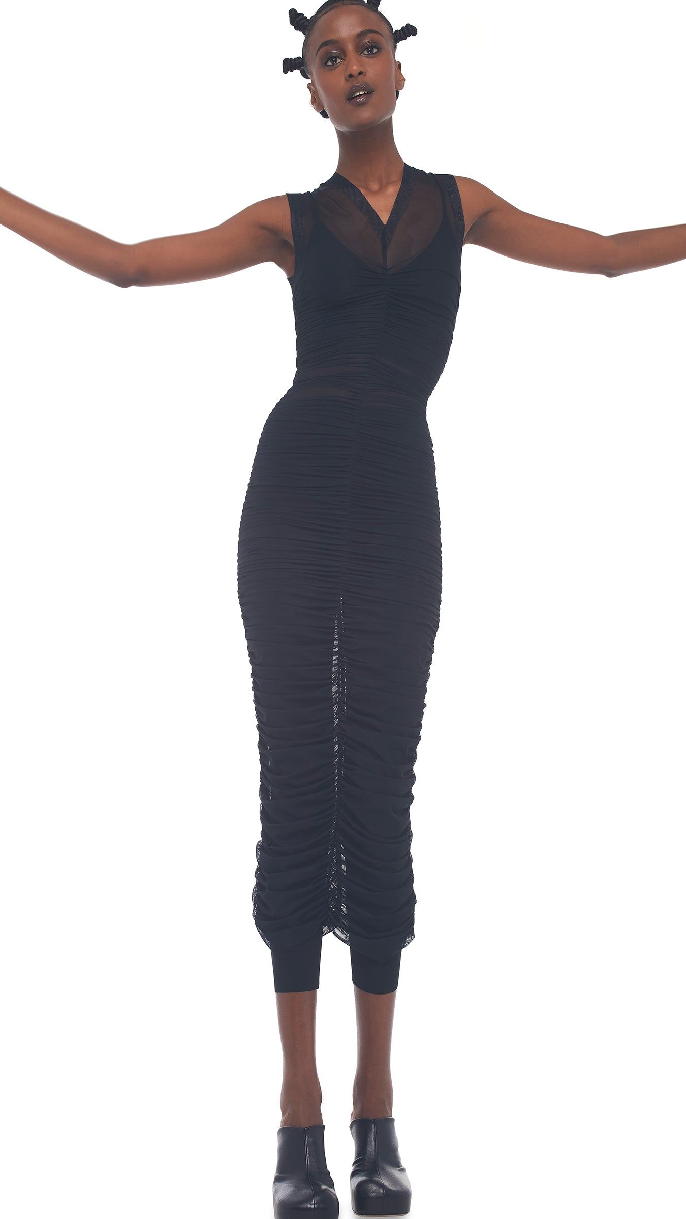 V NECK SLINKY DRESS sold by Norma Kamali product image thumbnail 7