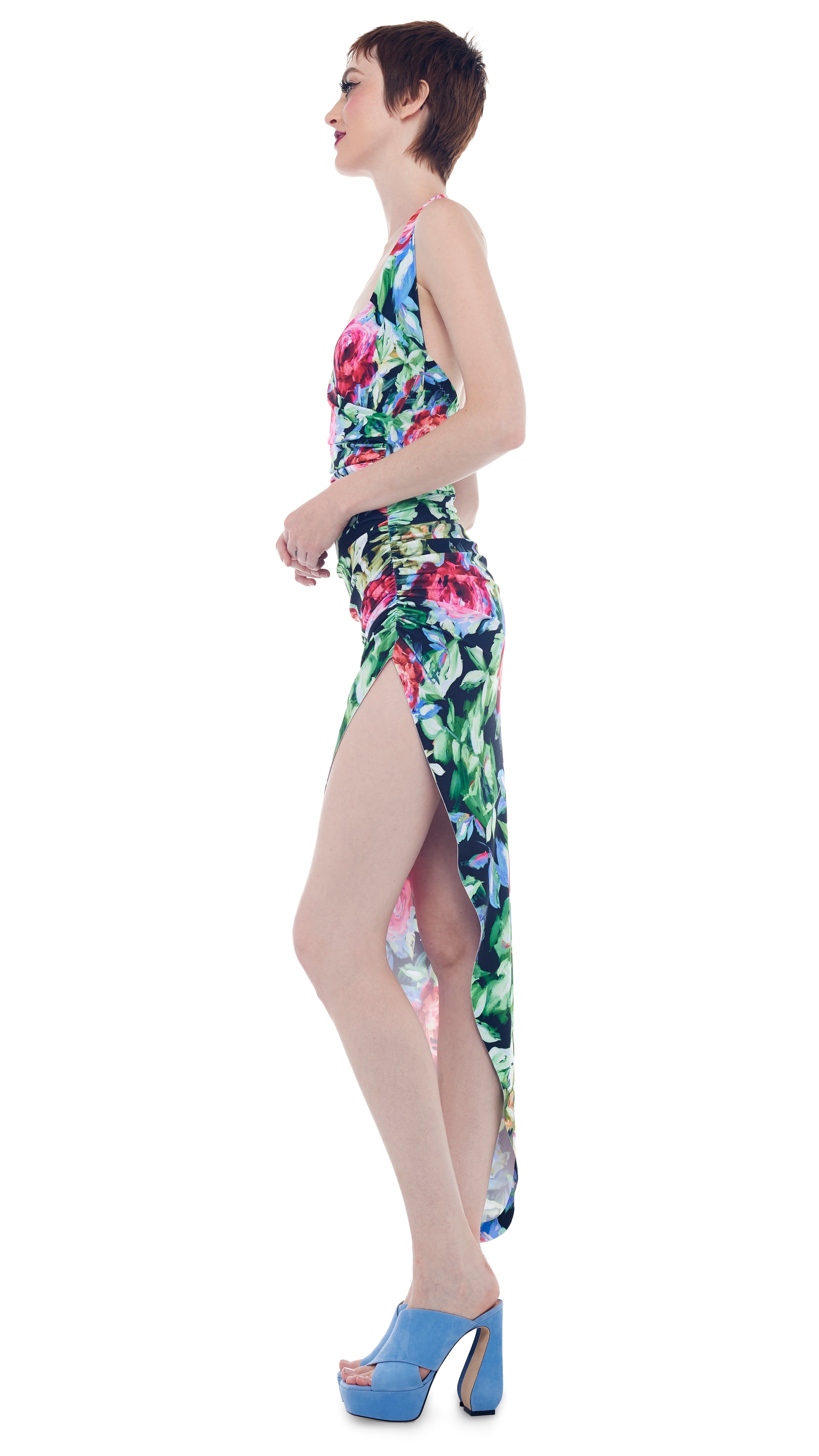 CAYLA SIDE DRAPE GOWN sold by Norma Kamali product image thumbnail 2