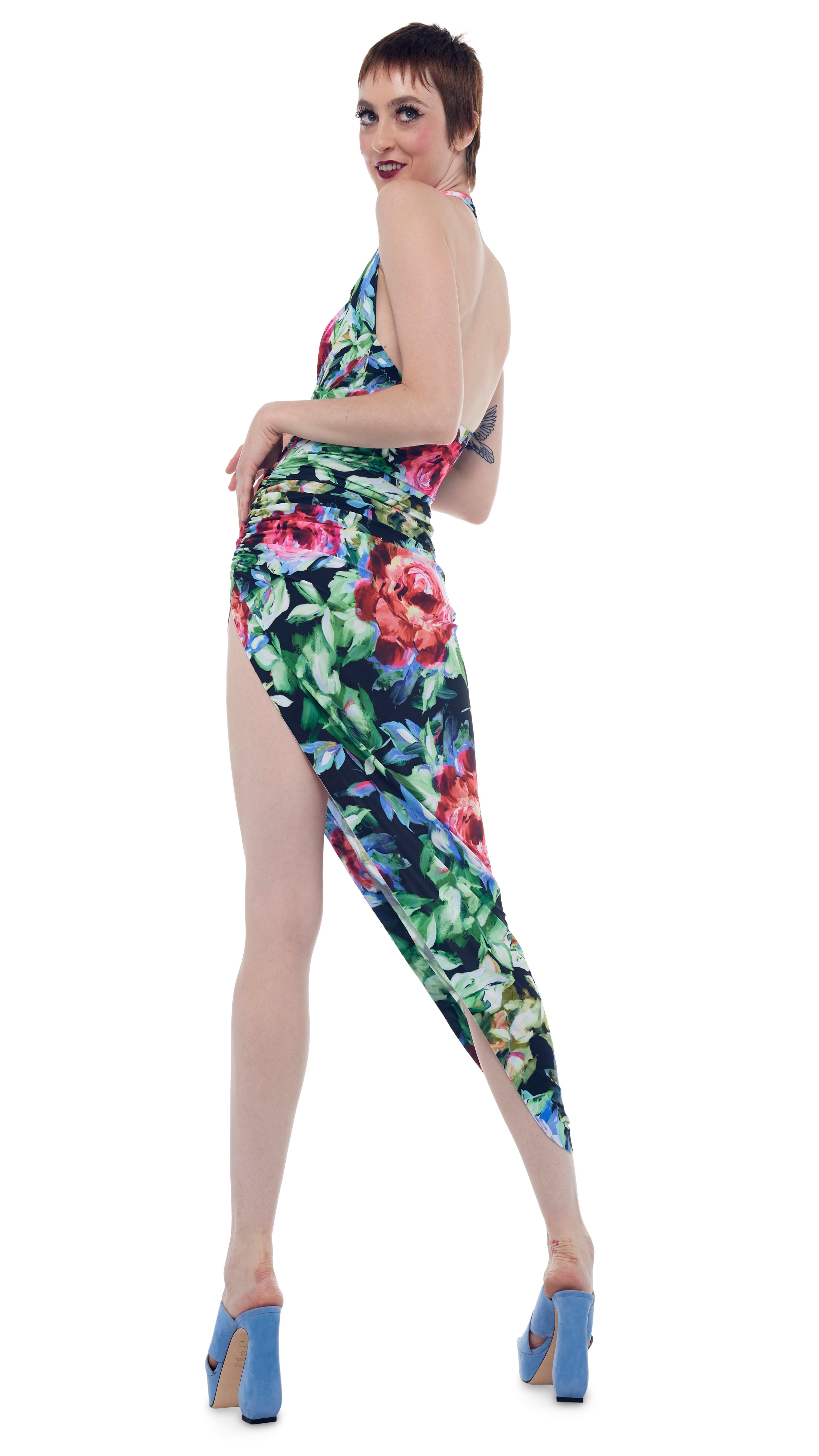 CAYLA SIDE DRAPE GOWN sold by Norma Kamali product image thumbnail 5