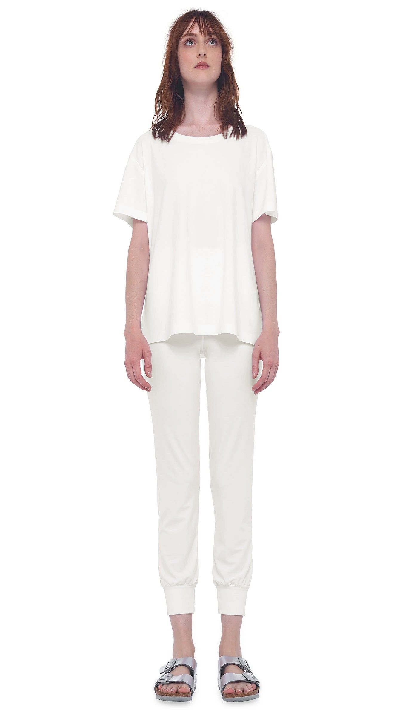 SHORT SLEEVE BOXY TOP sold by Norma Kamali