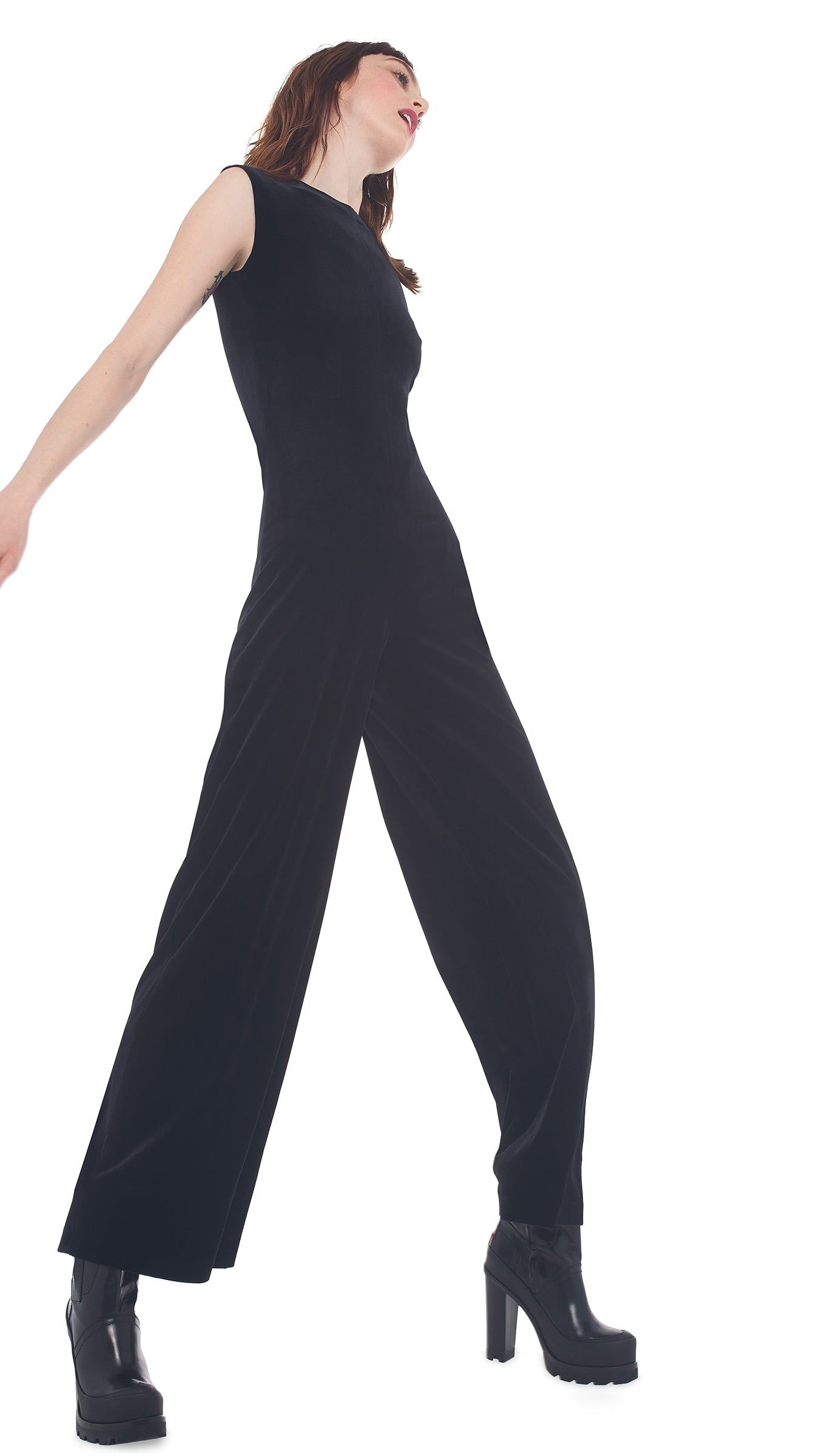 SLEEVELESS JUMPSUIT sold by Norma Kamali product image thumbnail 4
