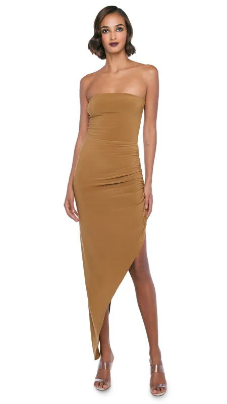 STRAPLESS SIDE DRAPE GOWN sold by Norma Kamali