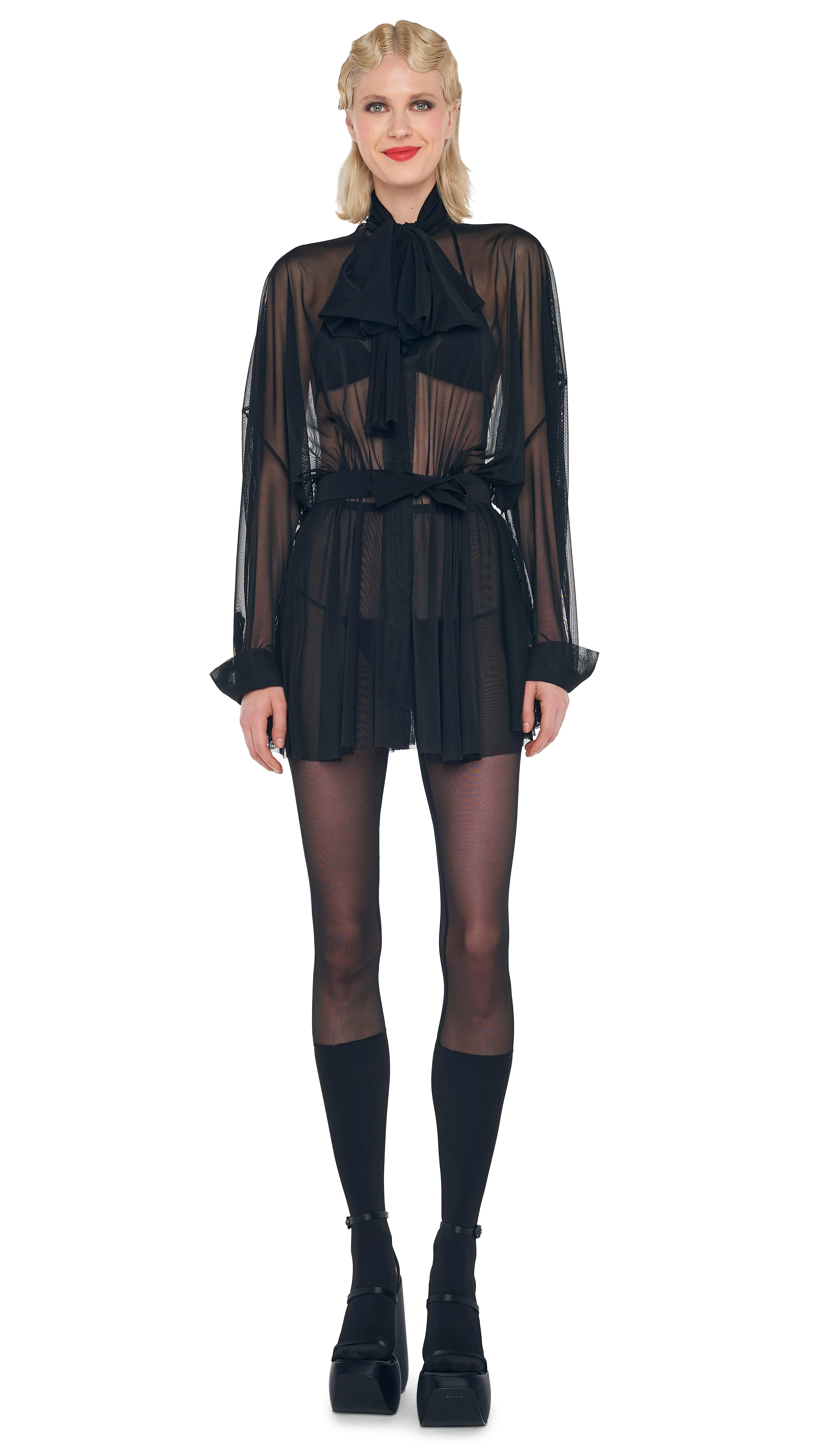 SUPER OS BF NK SHIRT MINI DRESS sold by Norma Kamali