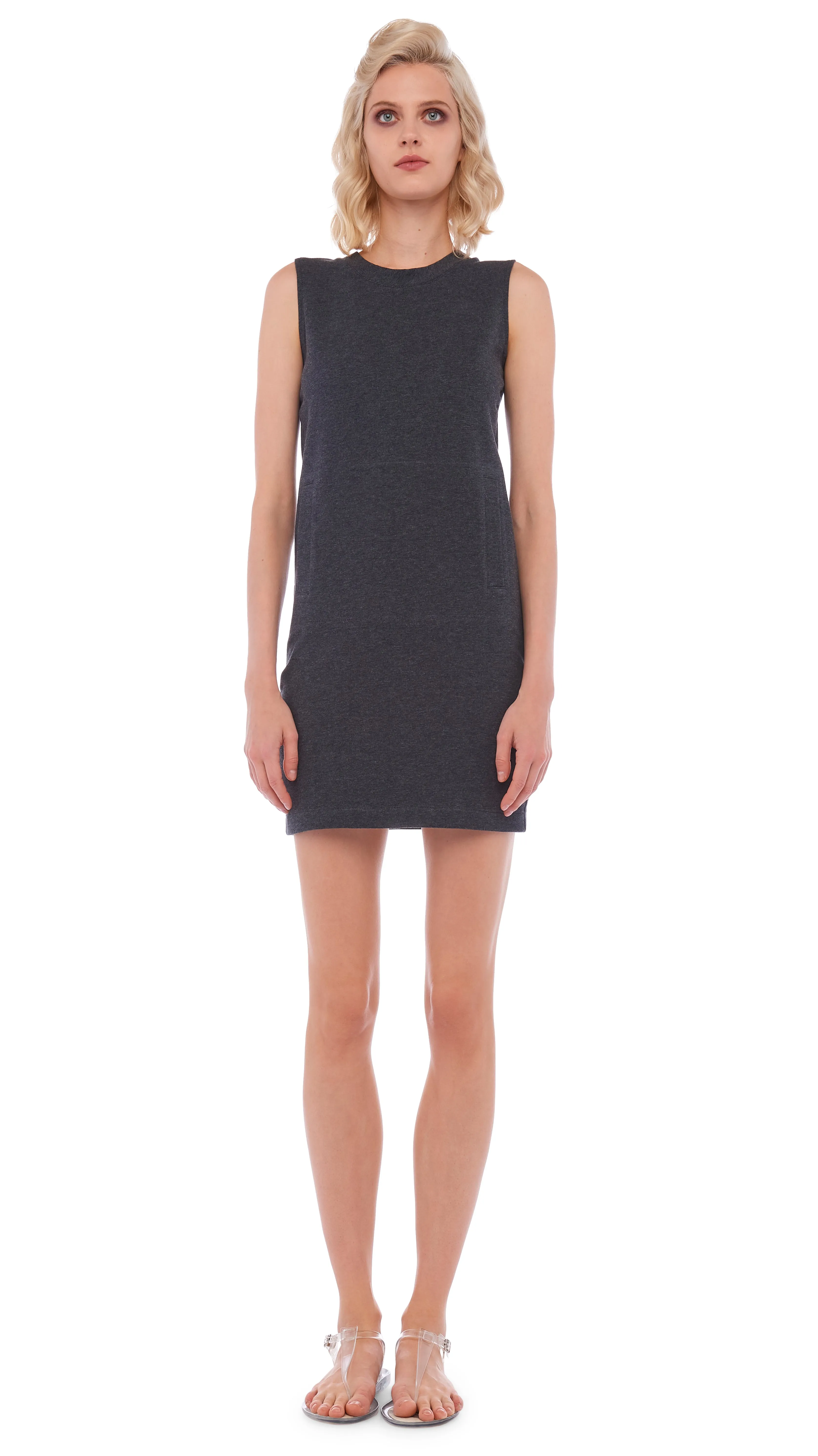 SLEEVELESS TAILORED MINI DRESS sold by Norma Kamali