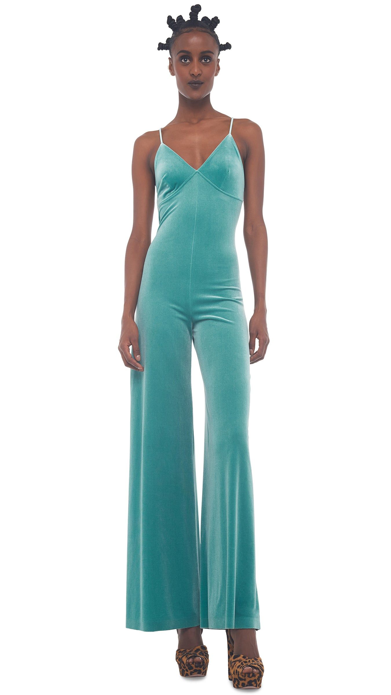 LOW BACK SLIP JUMPSUIT sold by Norma Kamali