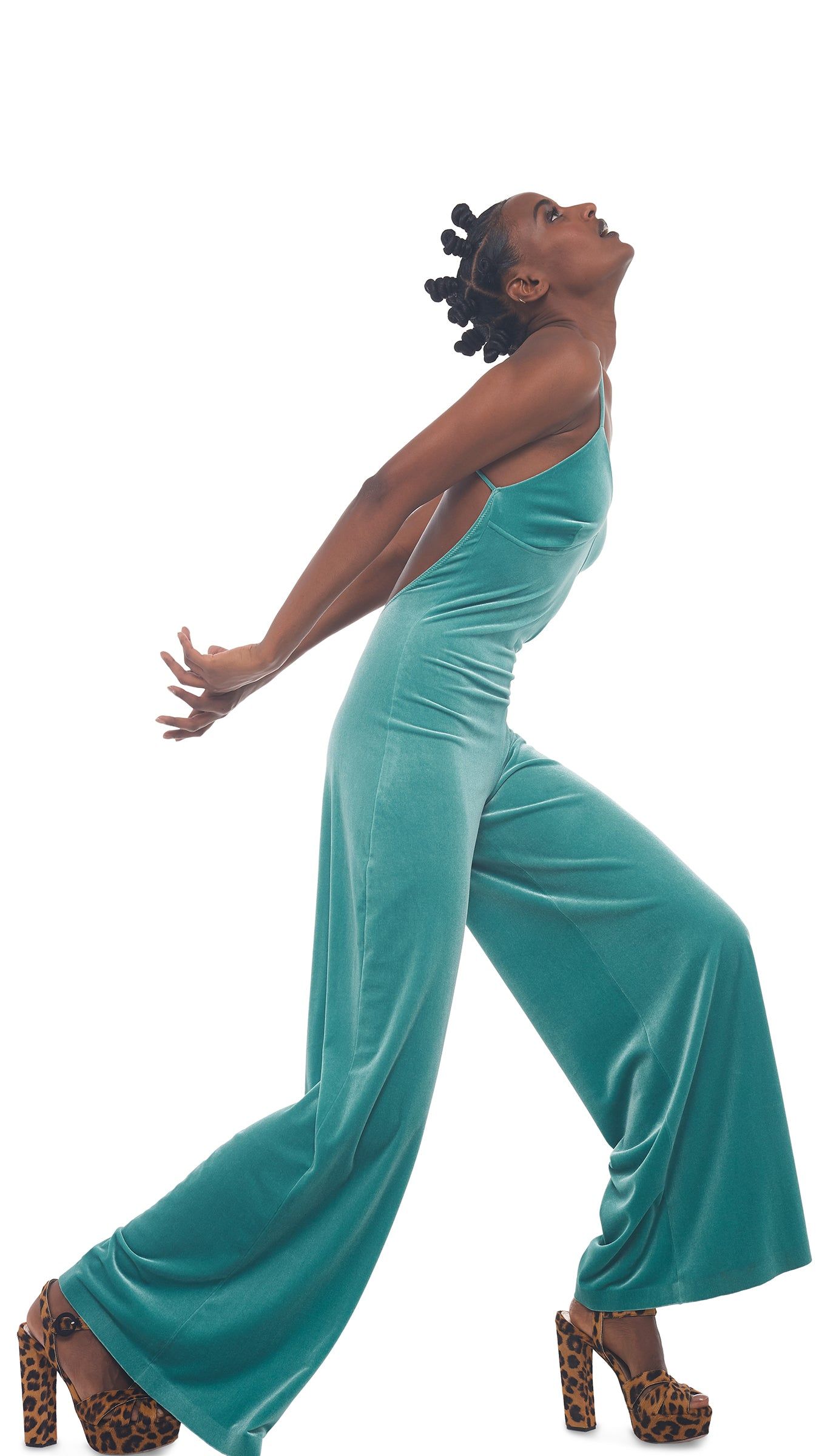 LOW BACK SLIP JUMPSUIT sold by Norma Kamali product image thumbnail 5
