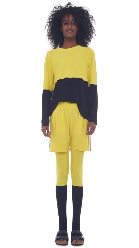 SPLICED SHORT BF CREW TOP sold by Norma Kamali