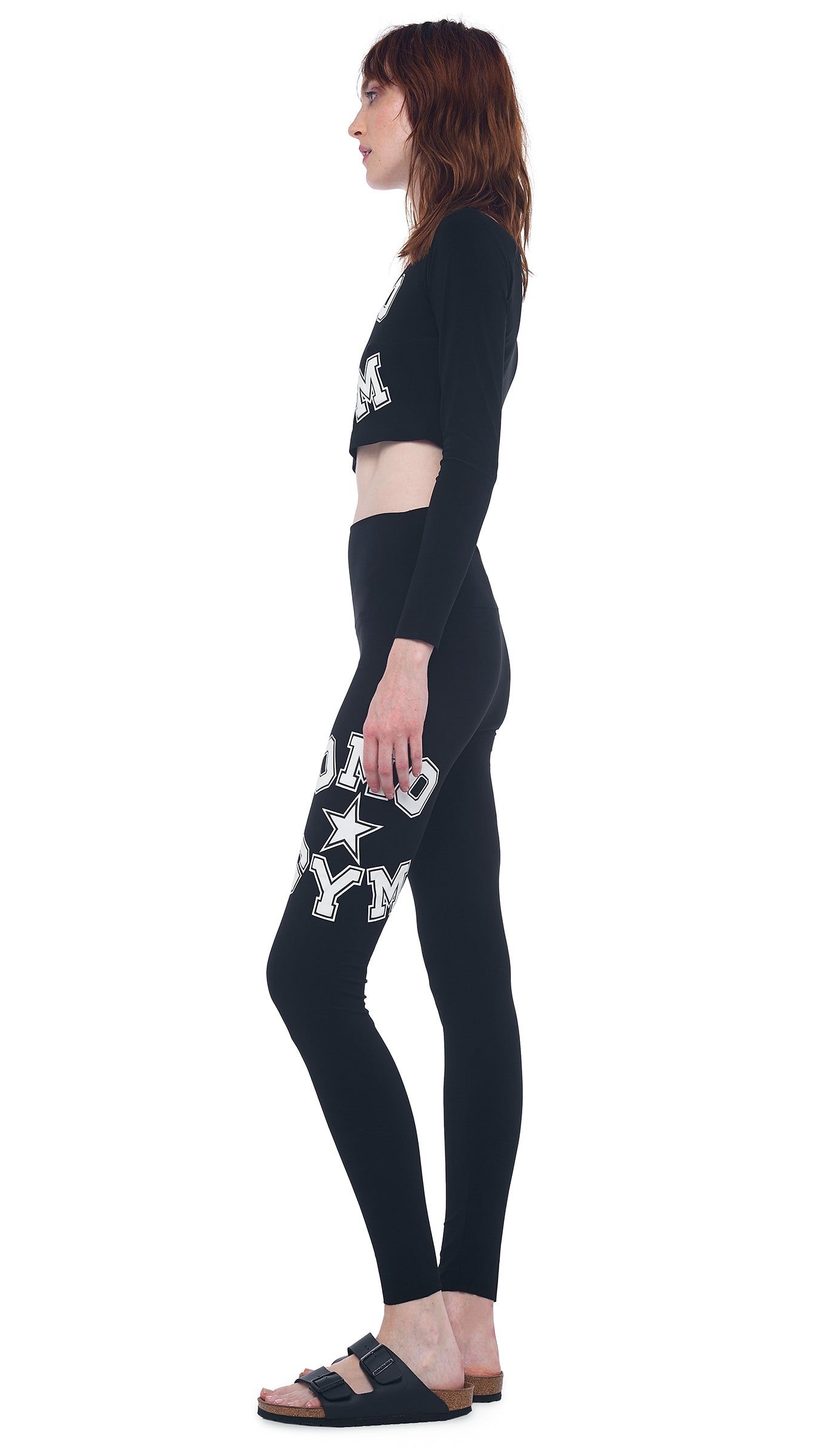OMO LONG SLEEVE CROP TOP sold by Norma Kamali product image thumbnail 2