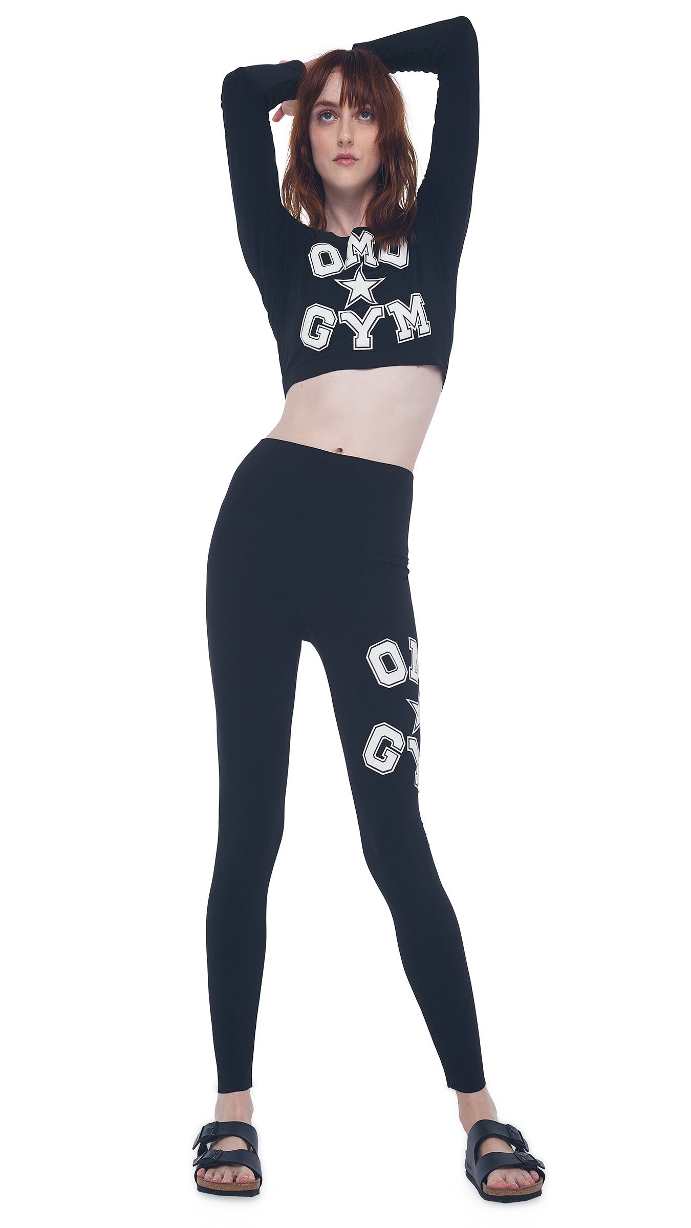 OMO LONG SLEEVE CROP TOP sold by Norma Kamali product image thumbnail 5