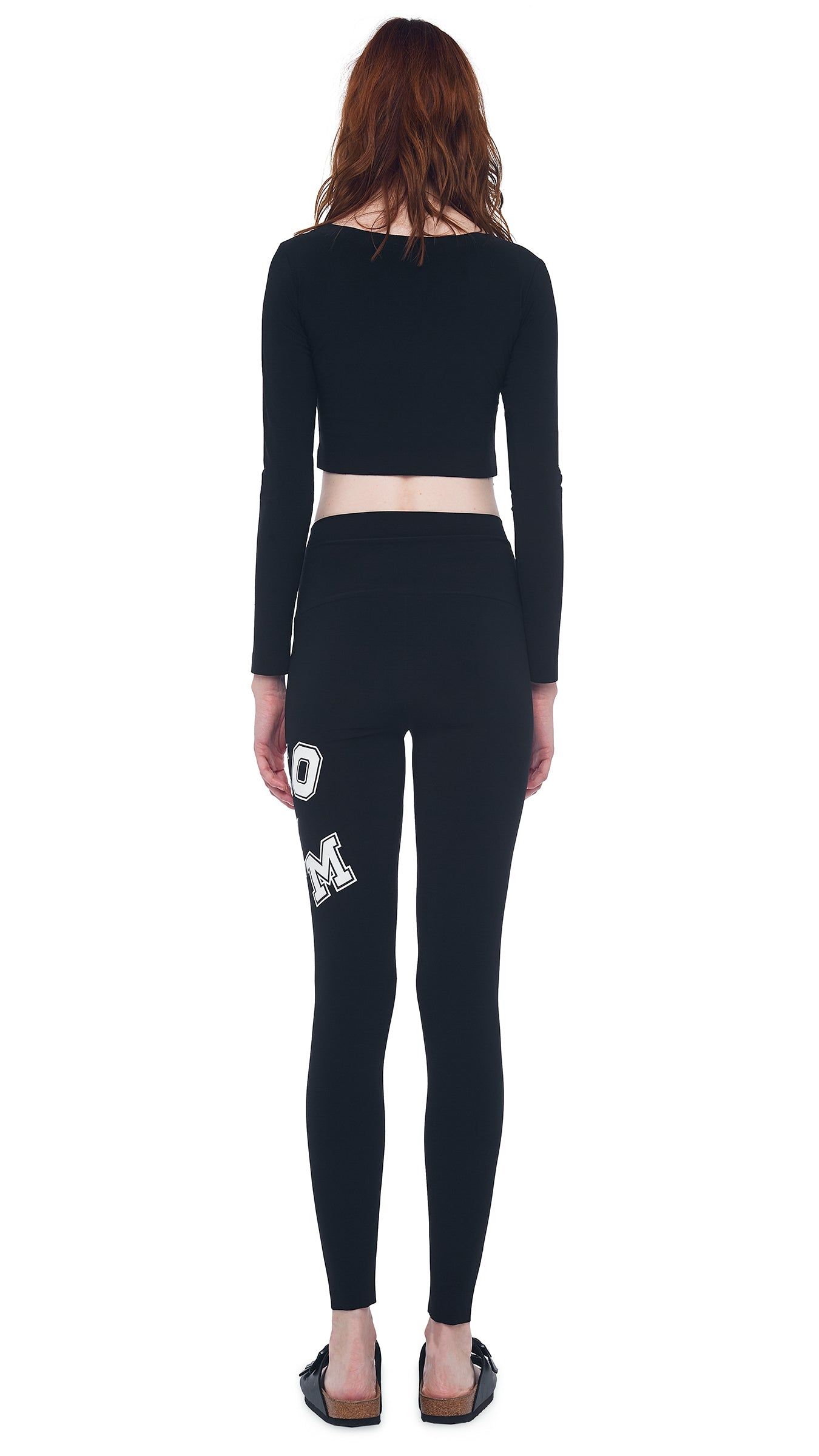 OMO LONG SLEEVE CROP TOP sold by Norma Kamali product image thumbnail 3