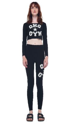 OMO LONG SLEEVE CROP TOP sold by Norma Kamali