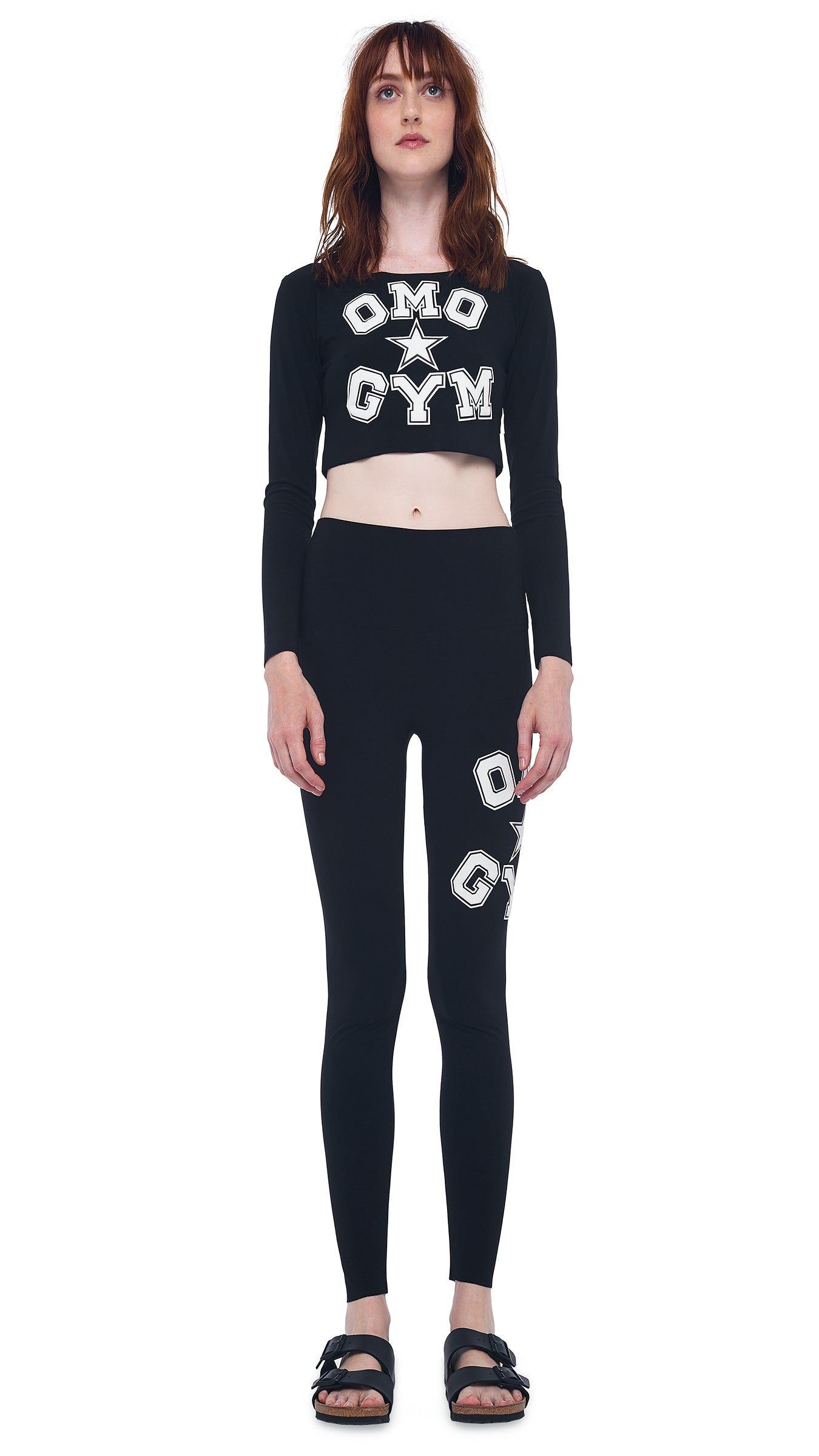 OMO LONG SLEEVE CROP TOP sold by Norma Kamali