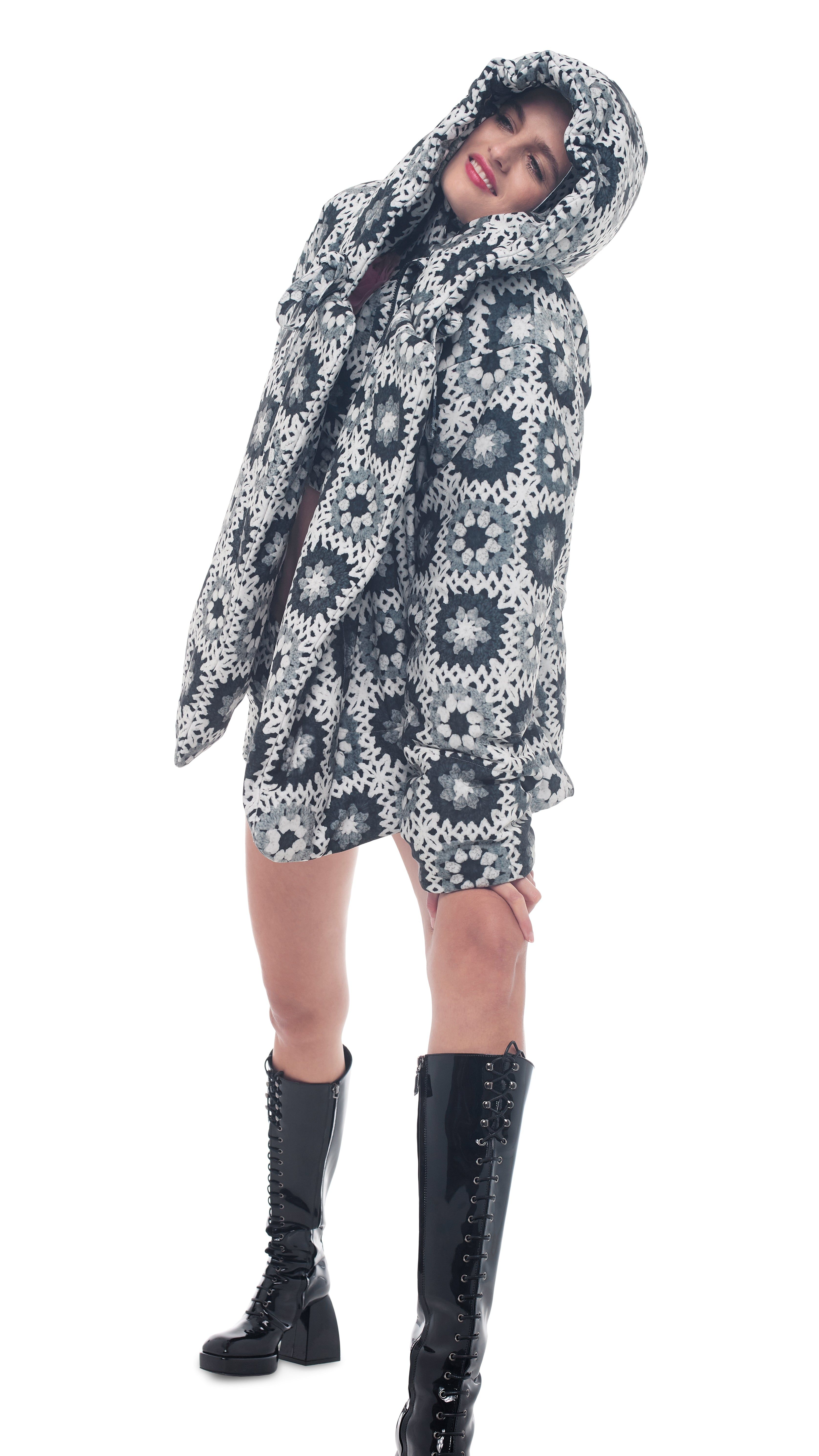 HOODED SLEEPING BAG JACKET sold by Norma Kamali product image thumbnail 5