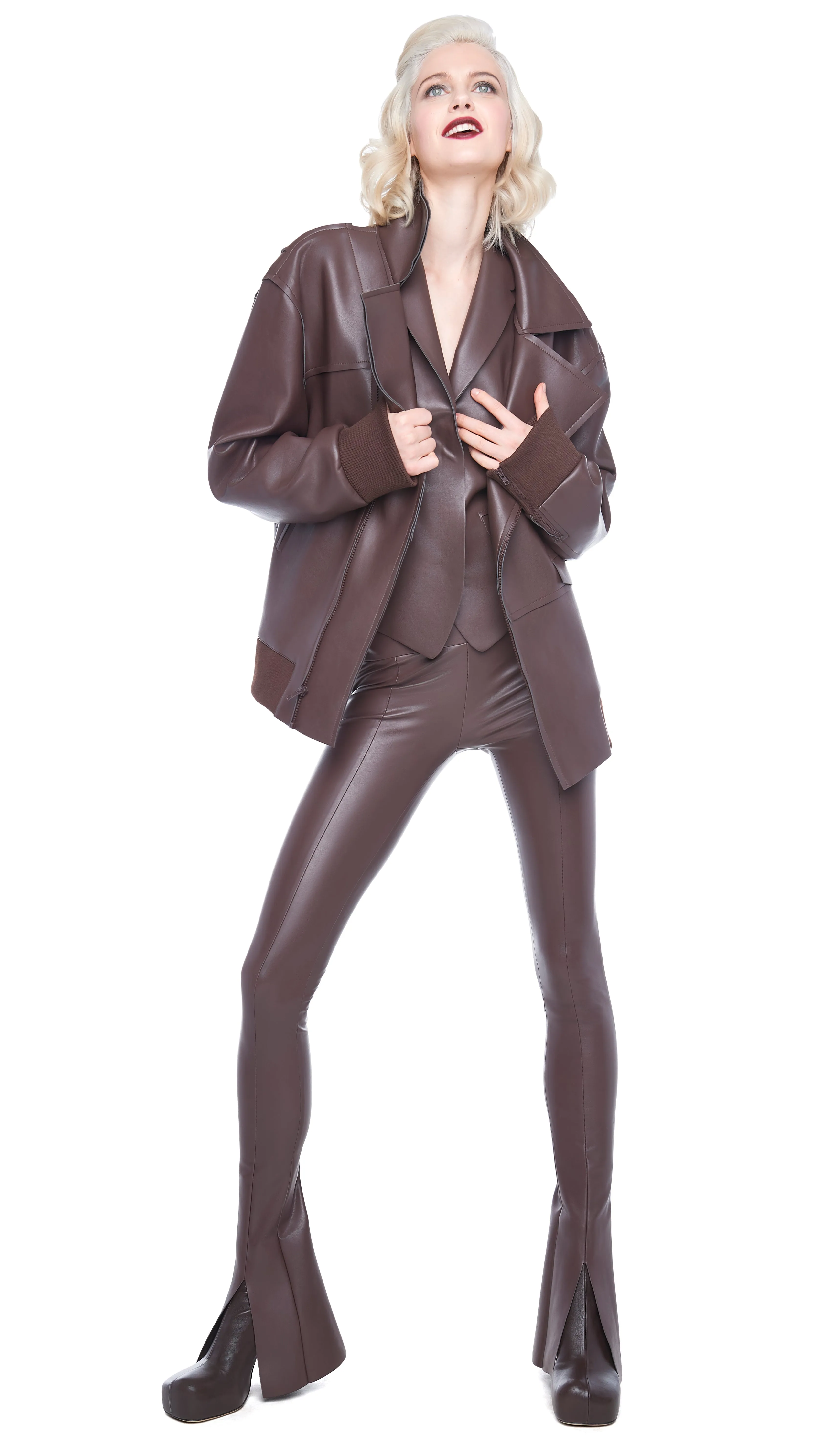 OVERSIZED MOTO JACKET sold by Norma Kamali product image thumbnail 5