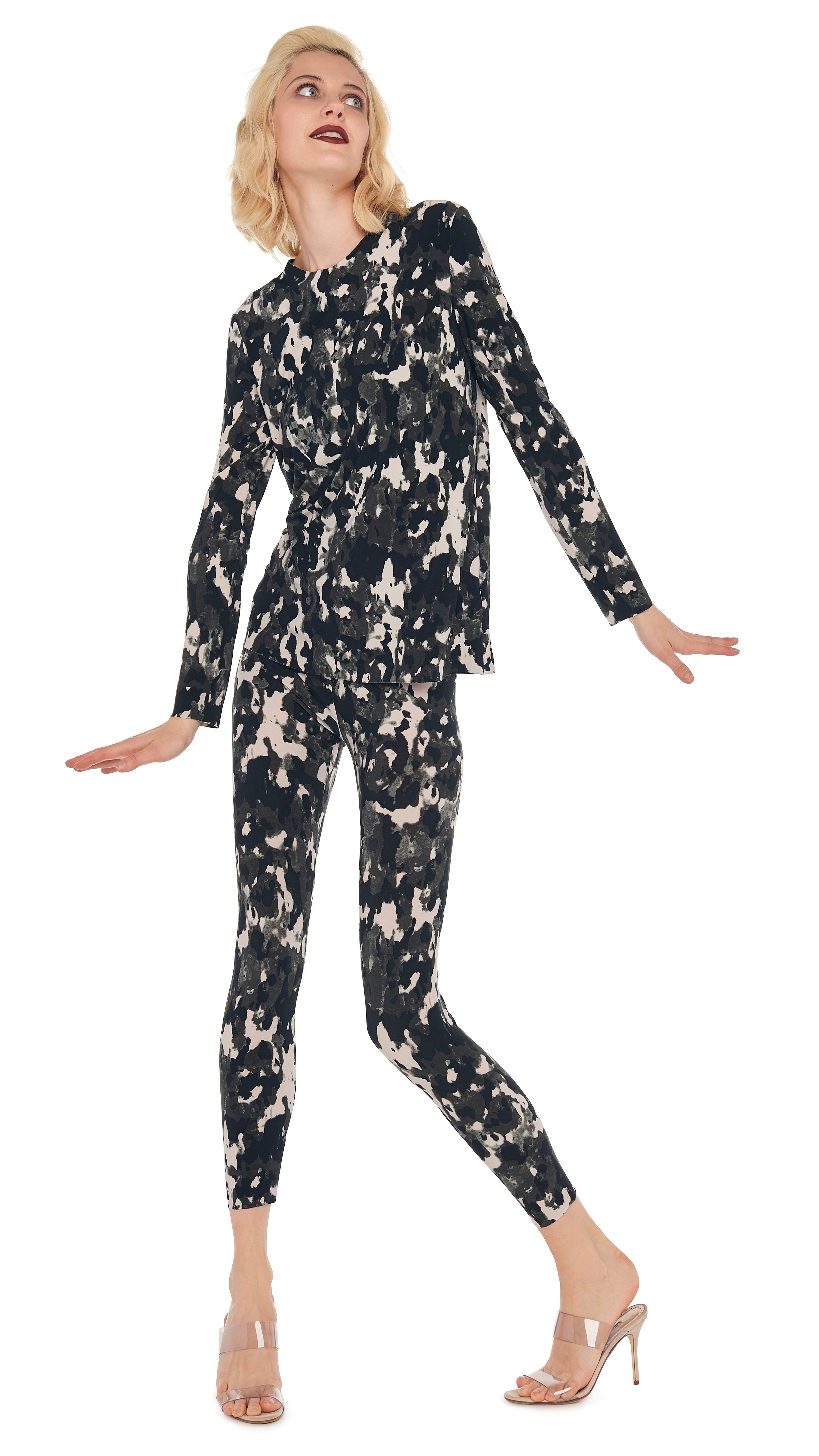 LONG SLEEVE CREW TOP sold by Norma Kamali product image thumbnail 5