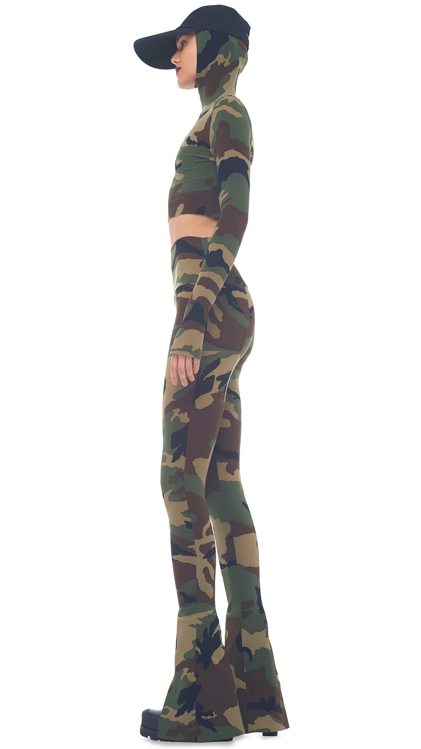 TURTLE SKULL CAP CROP TOP sold by Norma Kamali product image thumbnail 2