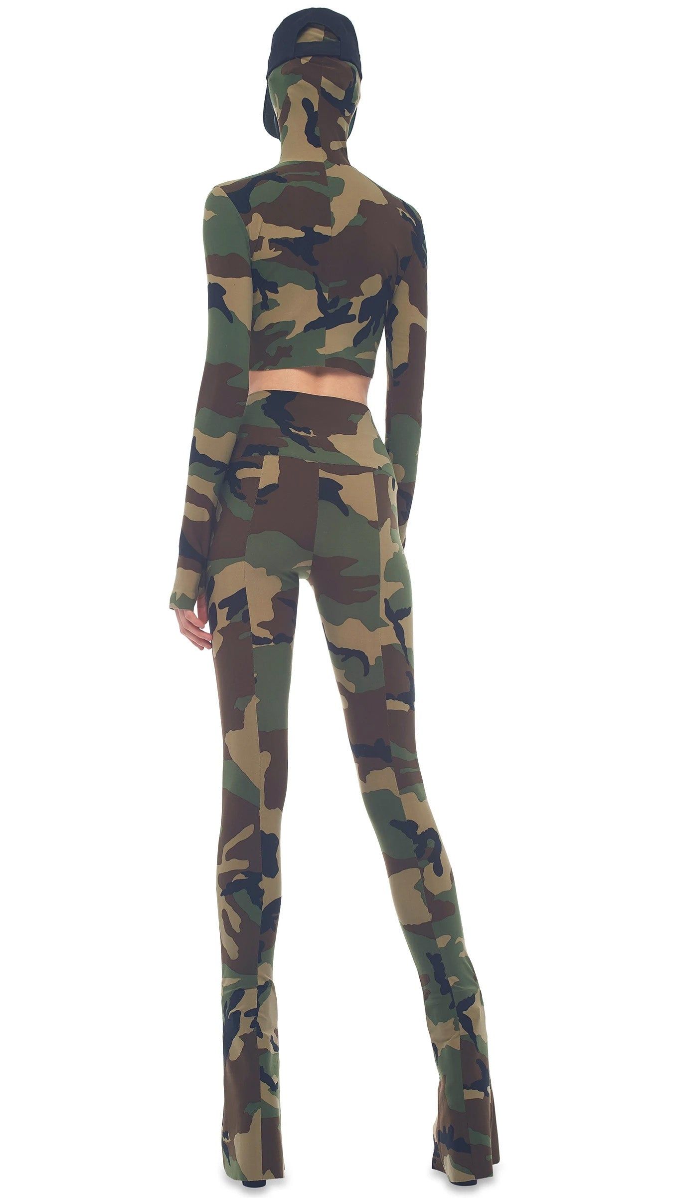 TURTLE SKULL CAP CROP TOP sold by Norma Kamali product image thumbnail 3