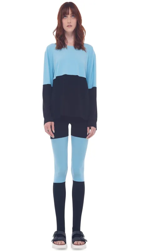 SPLICED SHORT BF CREW TOP sold by Norma Kamali