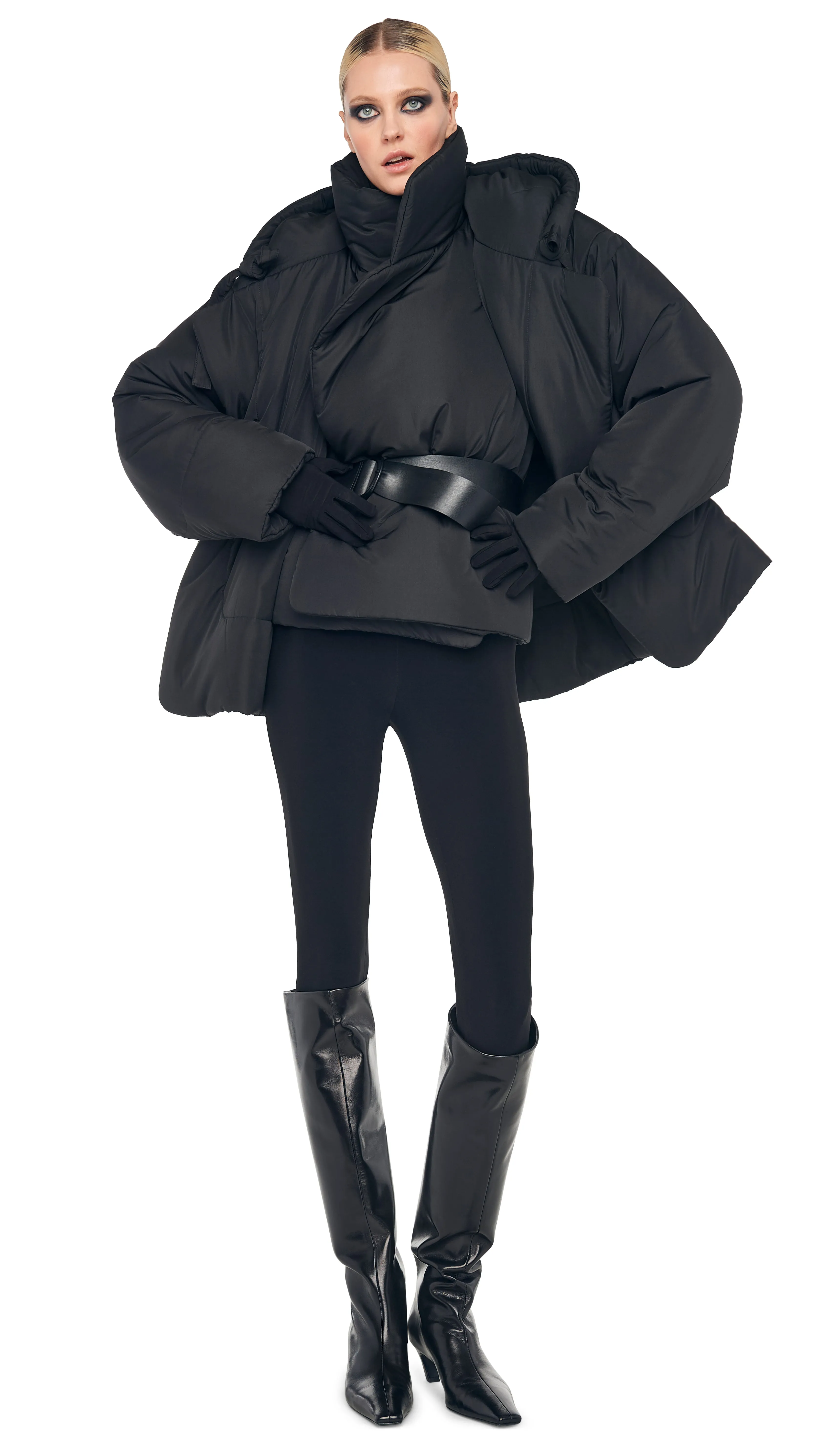 HOODED SLEEPING BAG COAT SHORT sold by Norma Kamali product image thumbnail 5