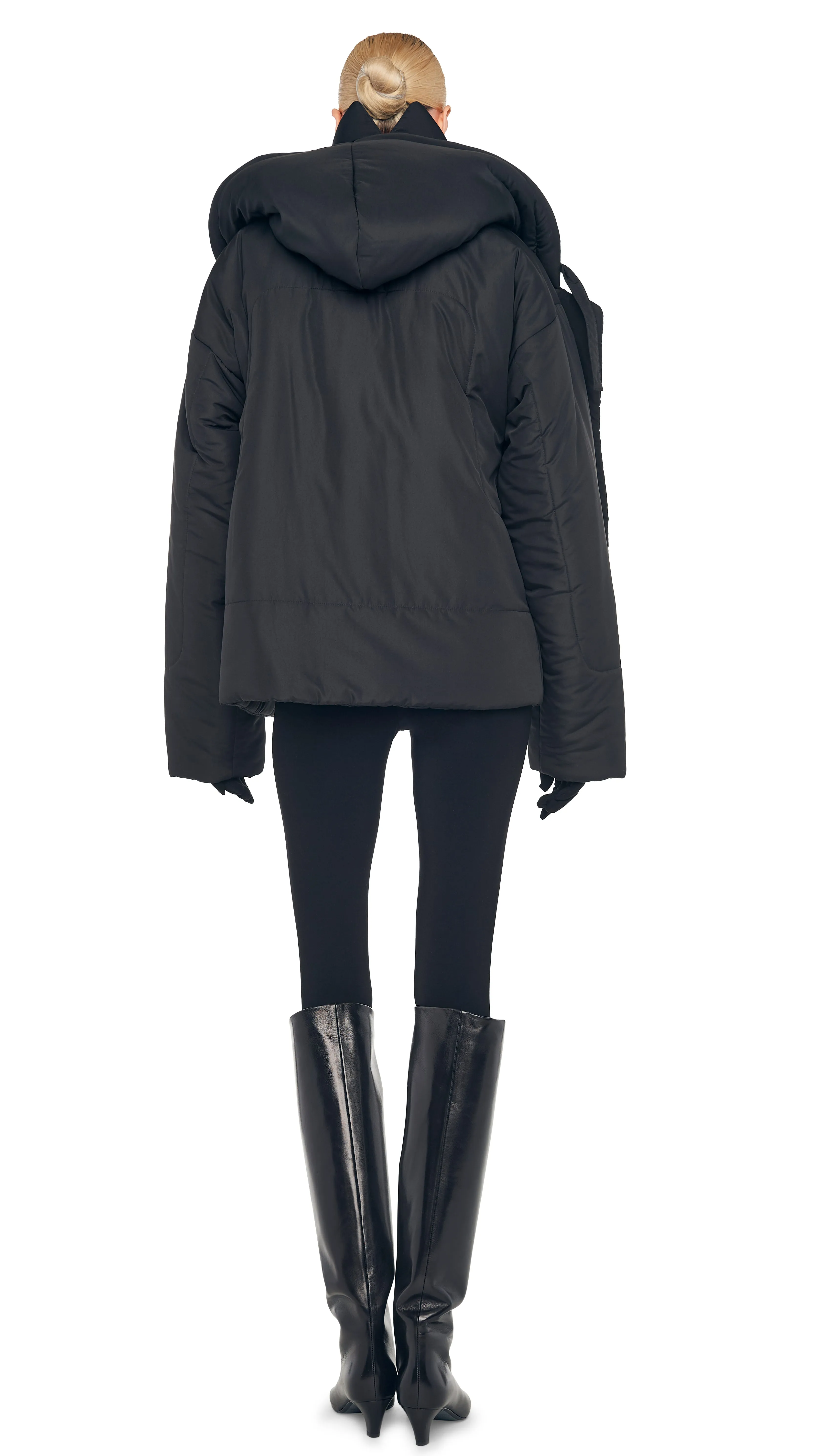 HOODED SLEEPING BAG COAT SHORT sold by Norma Kamali product image thumbnail 3