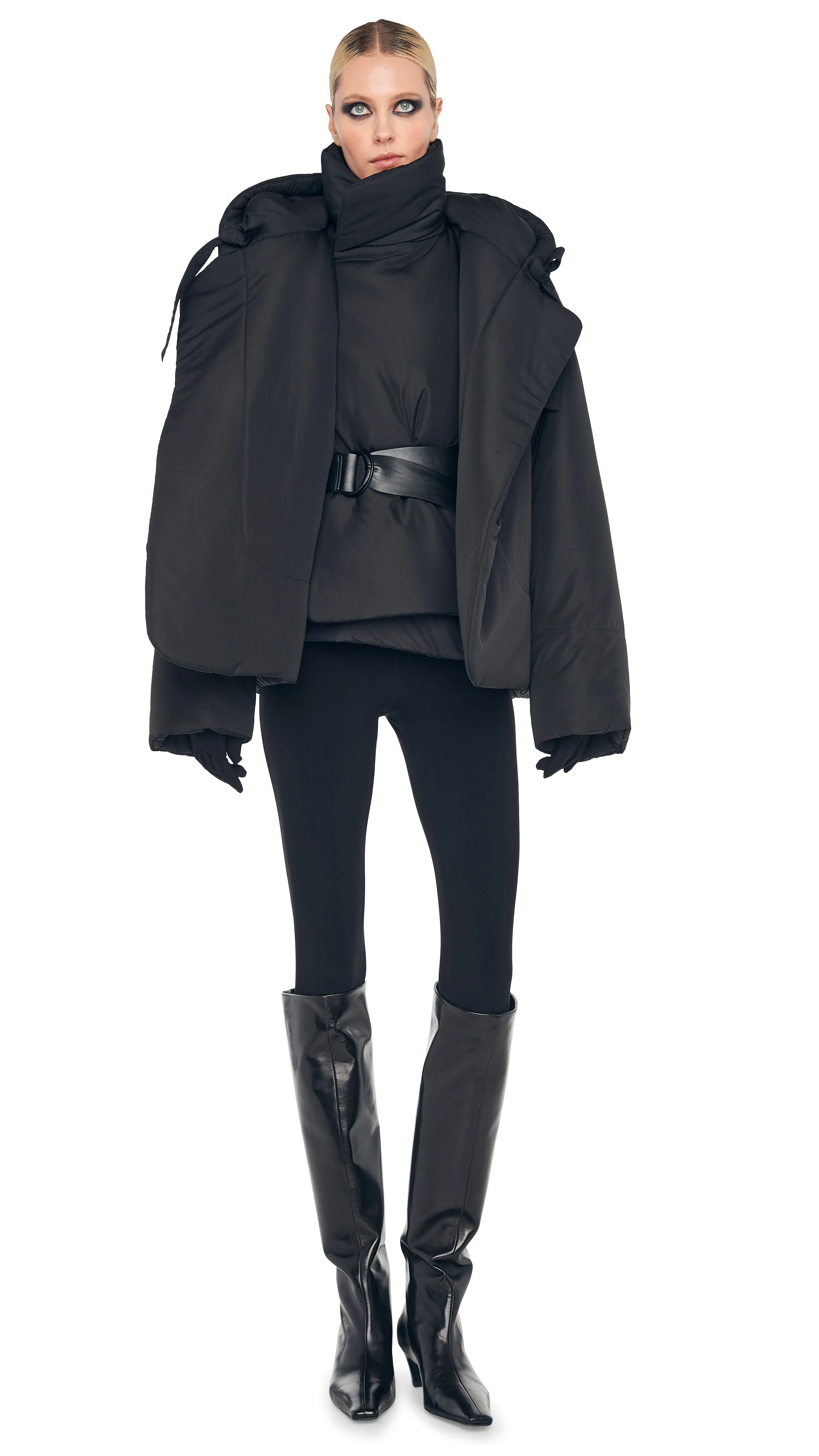 HOODED SLEEPING BAG COAT SHORT sold by Norma Kamali