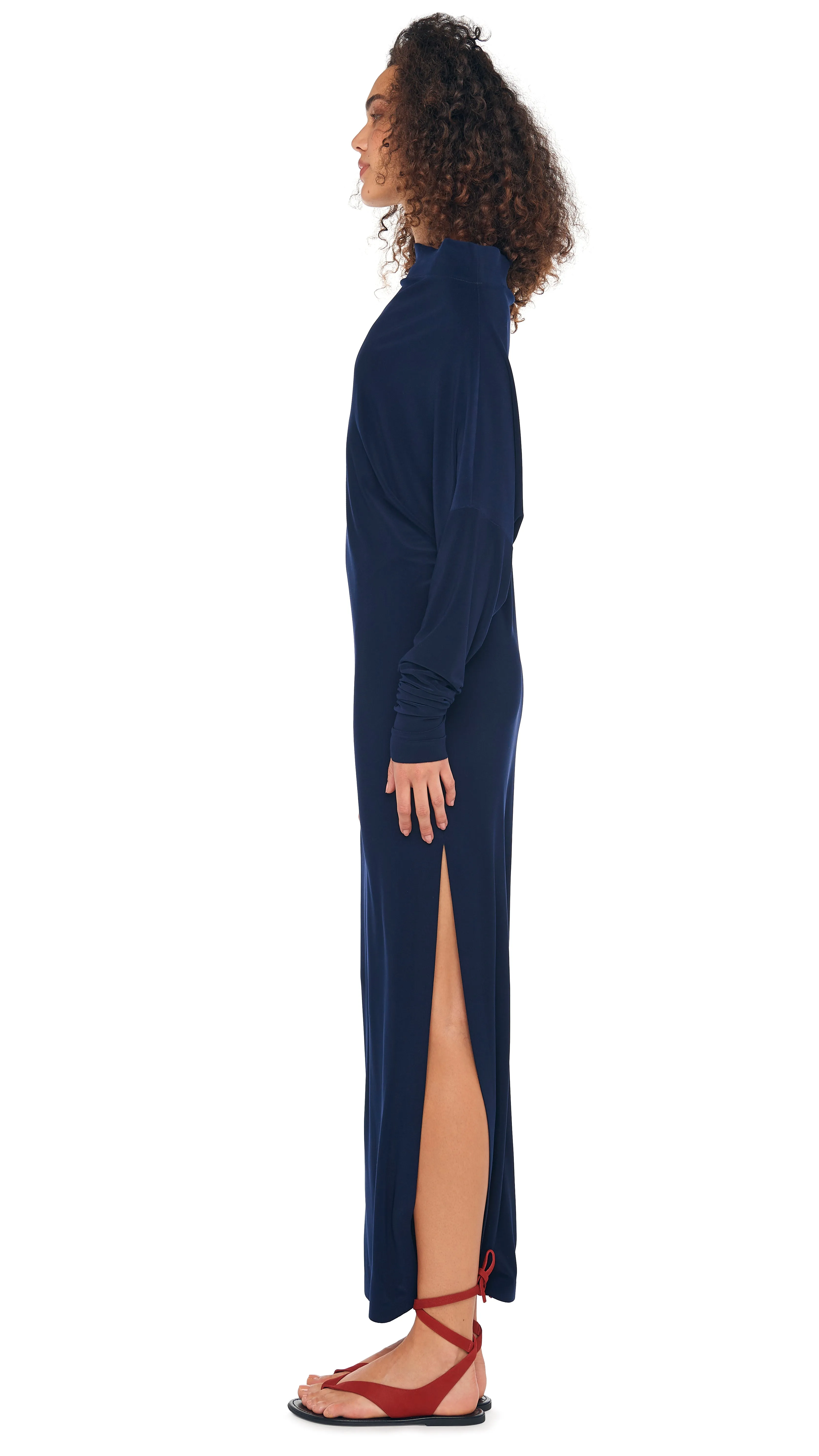 ALL IN ONE SIDE SLIT GOWN sold by Norma Kamali product image thumbnail 2