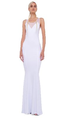 RACER FISHTAIL GOWN sold by Norma Kamali