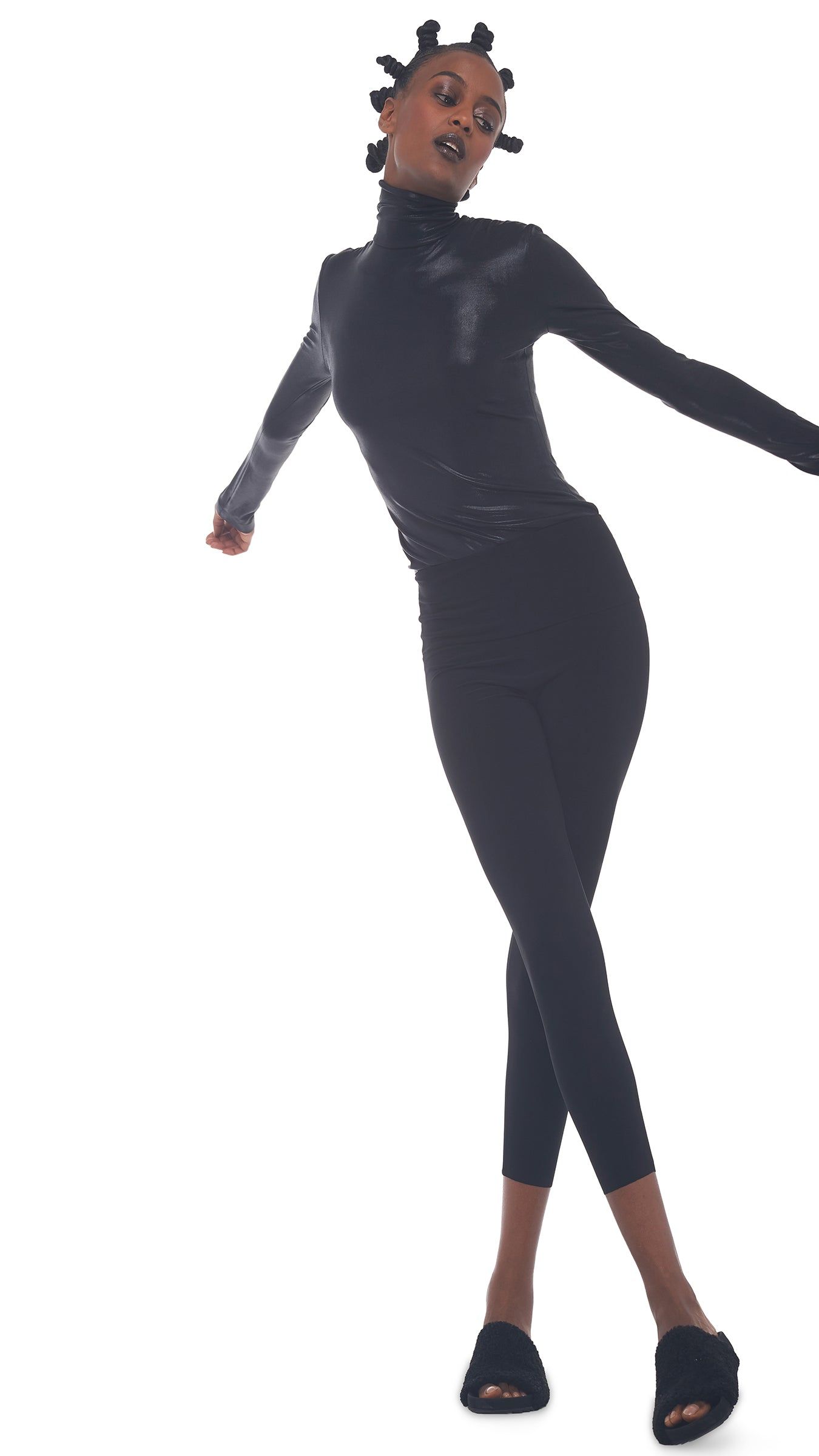 LONG SLEEVE TURTLE TOP sold by Norma Kamali product image thumbnail 4