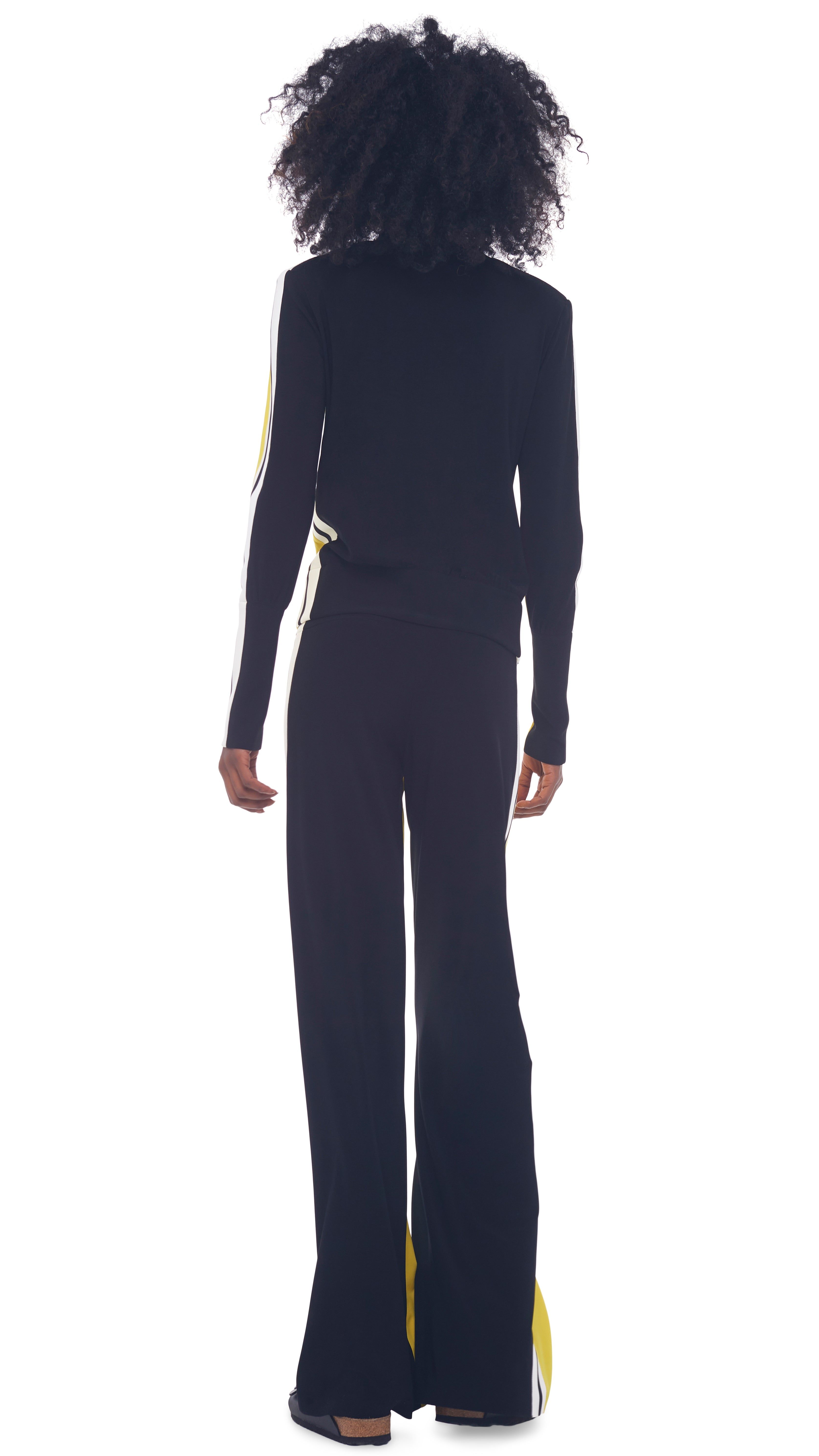 SIDE STRIPE STRAIGHT PANT sold by Norma Kamali product image thumbnail 3