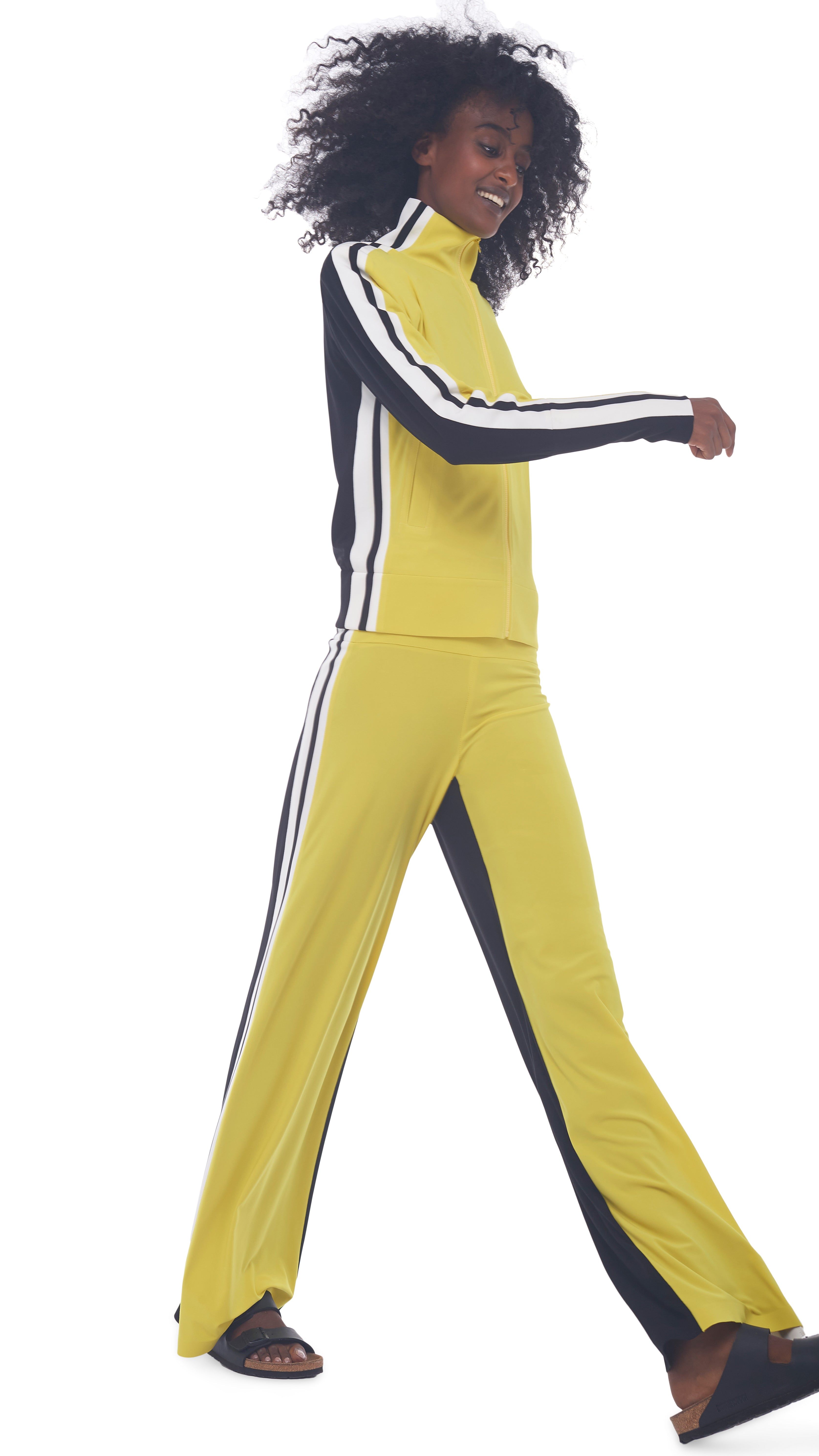 SIDE STRIPE STRAIGHT PANT sold by Norma Kamali product image thumbnail 5