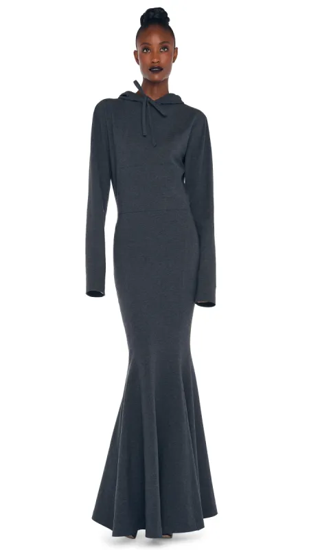 HOODED FISHTAIL GOWN sold by Norma Kamali