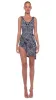 SIDE DRAPE MINI SKIRT sold by Norma Kamali