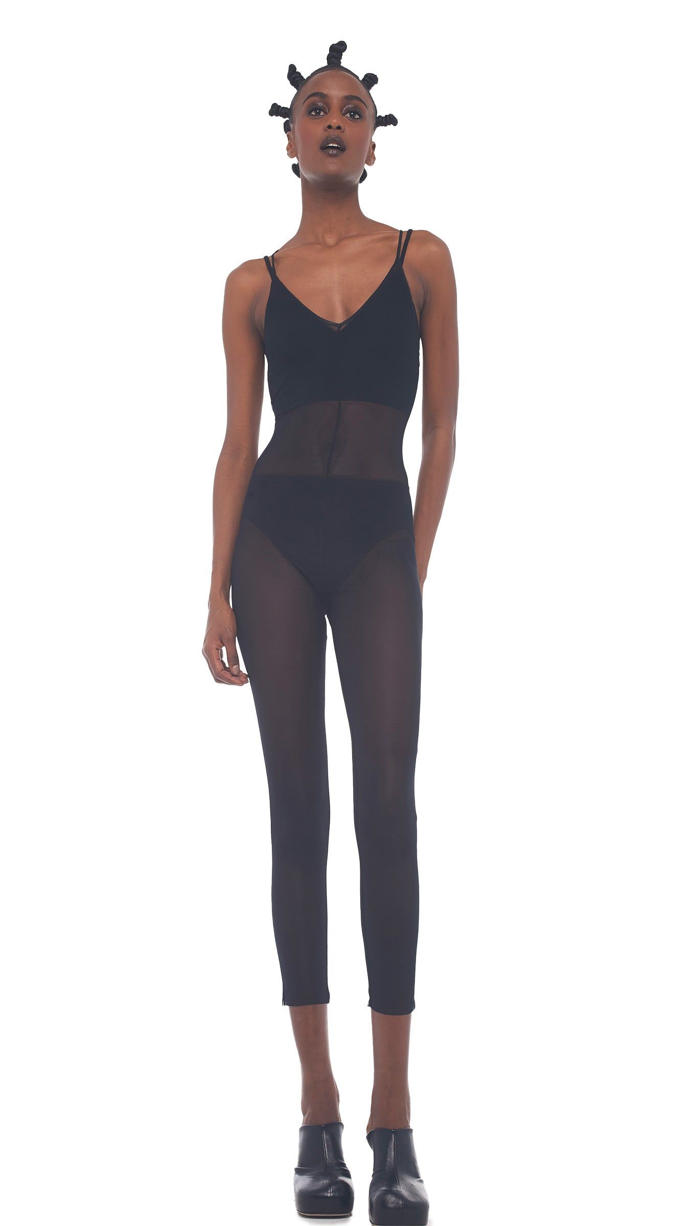 LOW BACK FARA SLIP CATSUIT sold by Norma Kamali