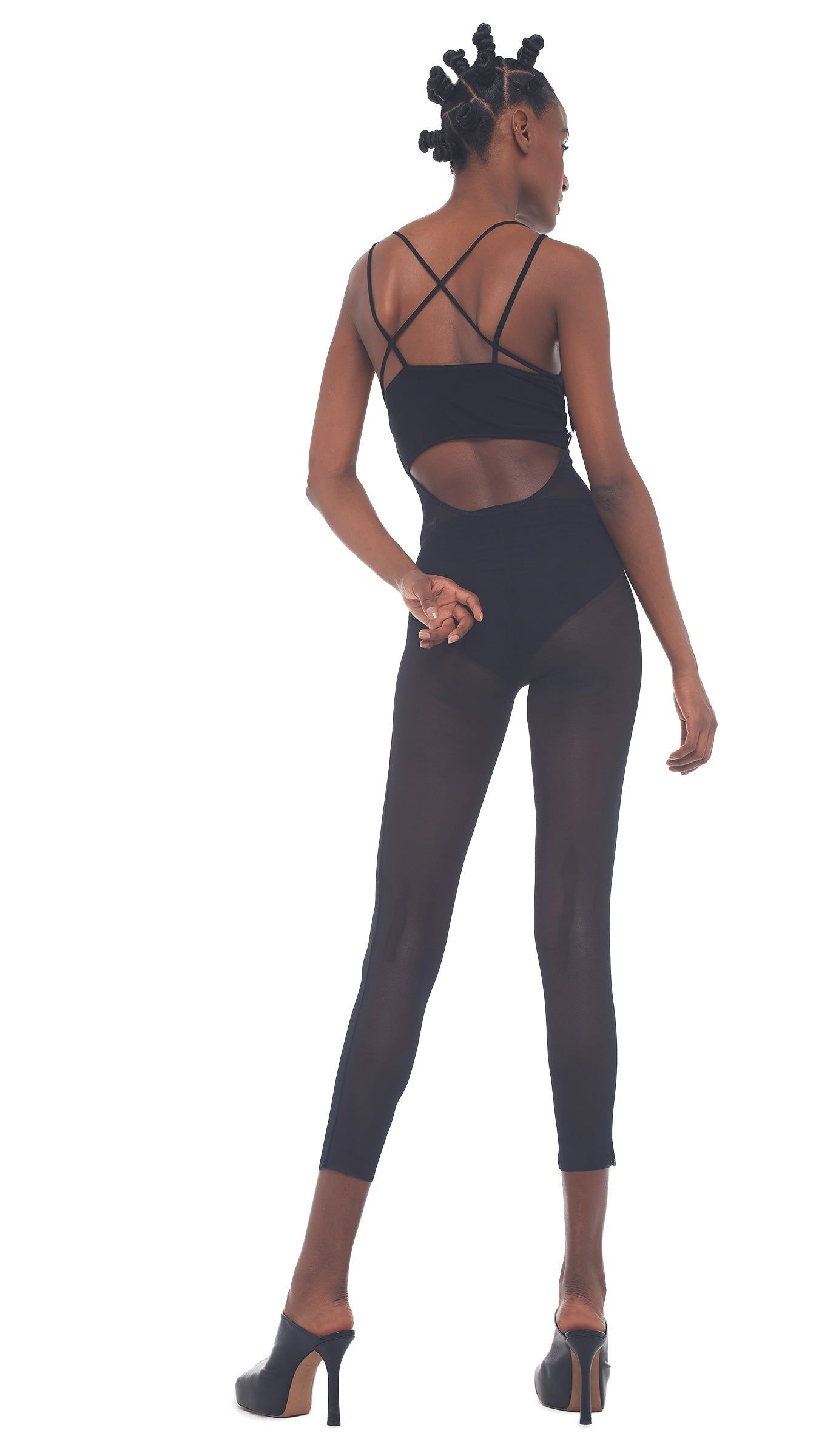 LOW BACK FARA SLIP CATSUIT sold by Norma Kamali product image thumbnail 3