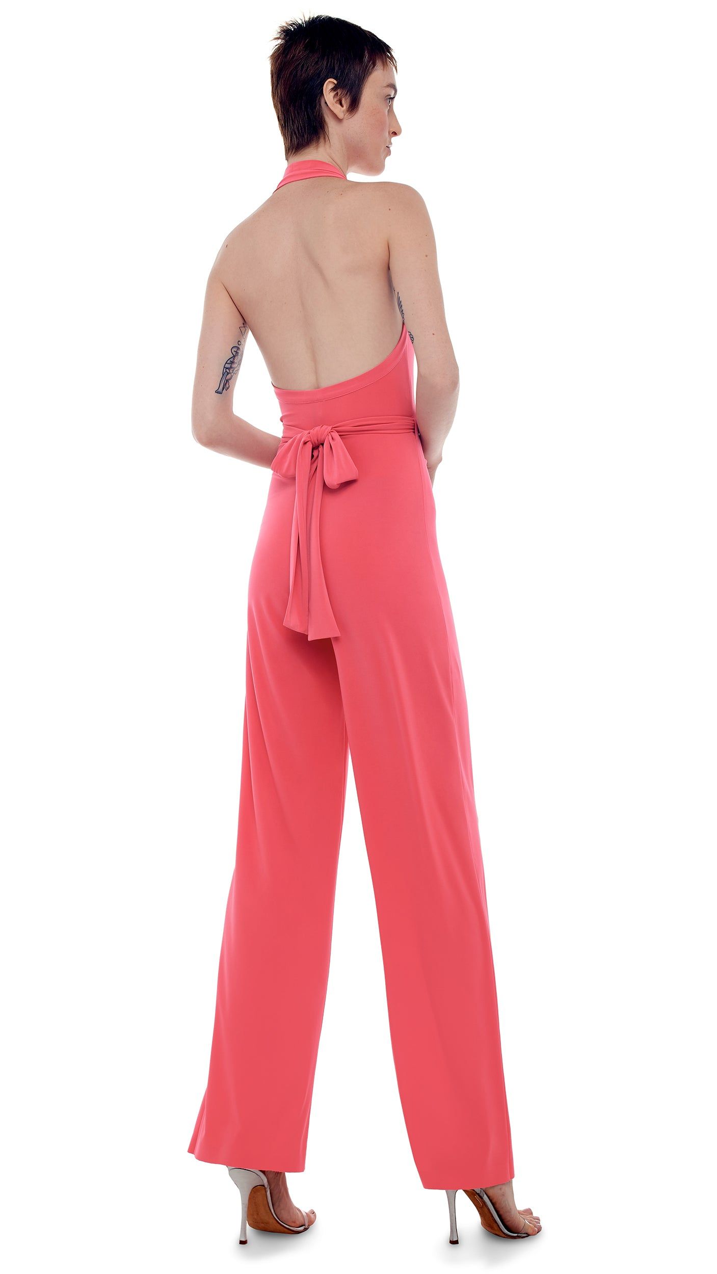 HALTER WRAP JUMPSUIT sold by Norma Kamali product image thumbnail 5